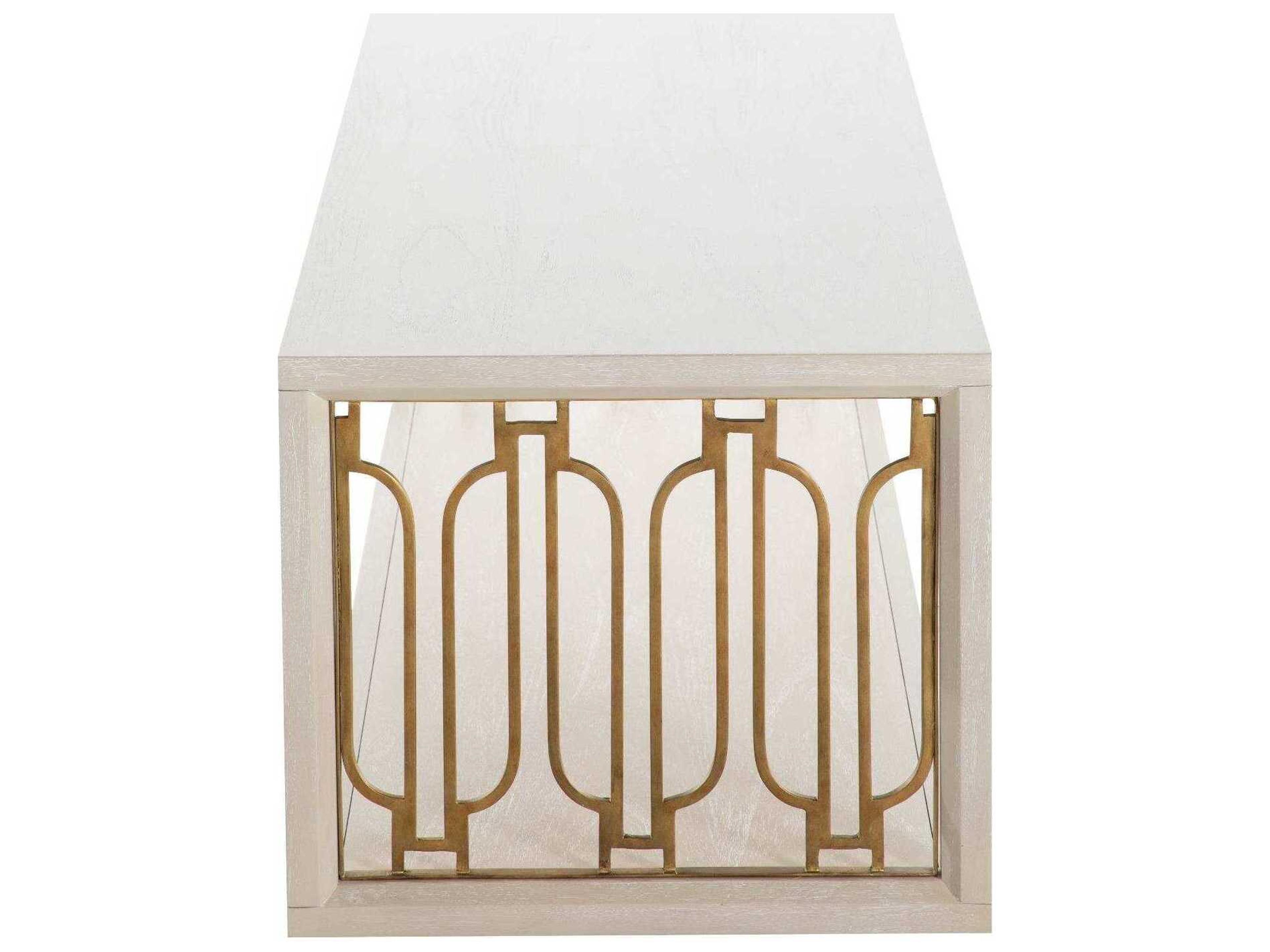 Gabby Ainsworth Rectangular Wood Iron Mindi Coffee Table