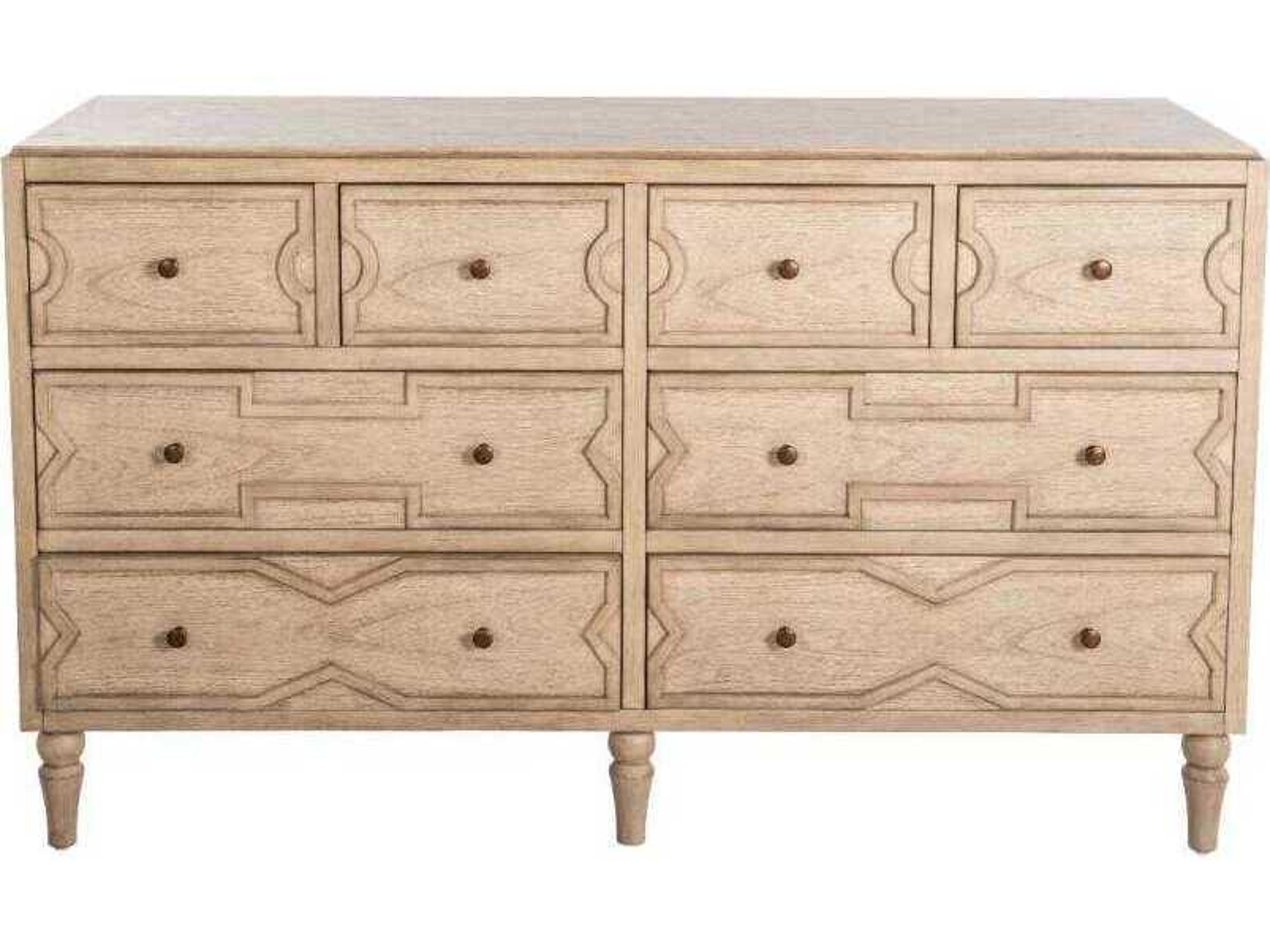 Gabby Everest Natural Mindi Wood Double Dresser