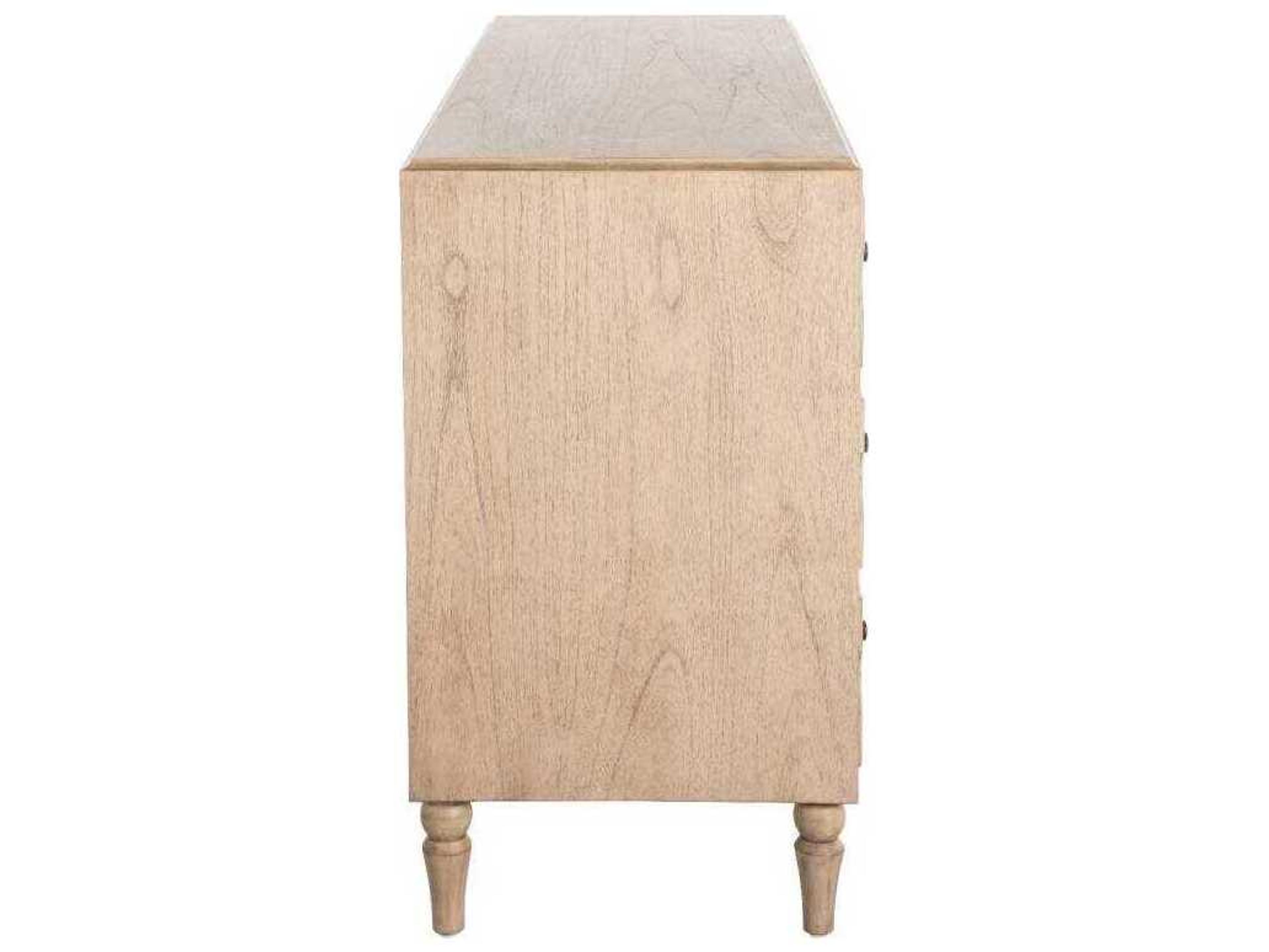 Gabby Everest Natural Mindi Wood Double Dresser