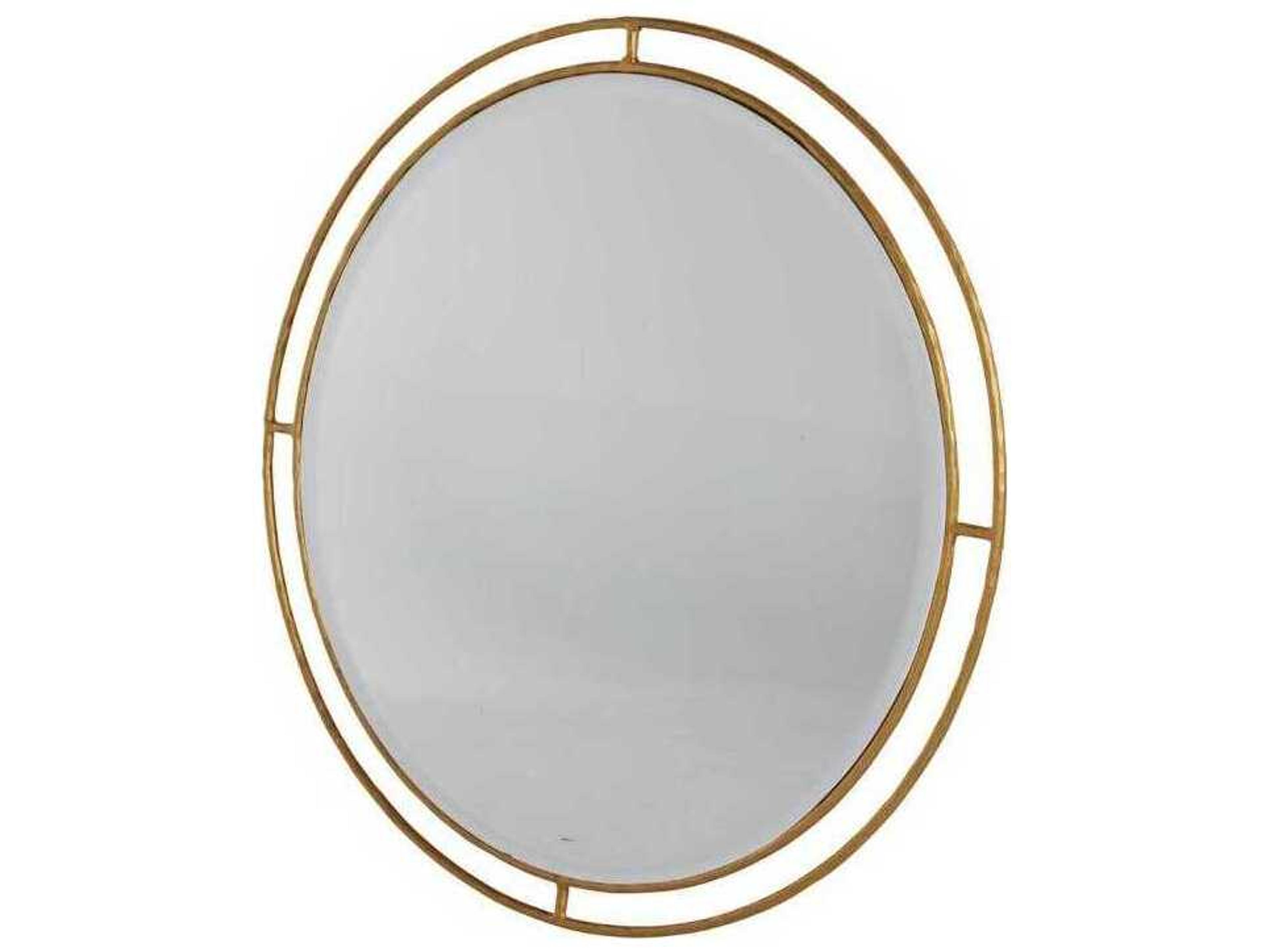Gabby Belafonte Clear Mirror Forged Gold Wall Round