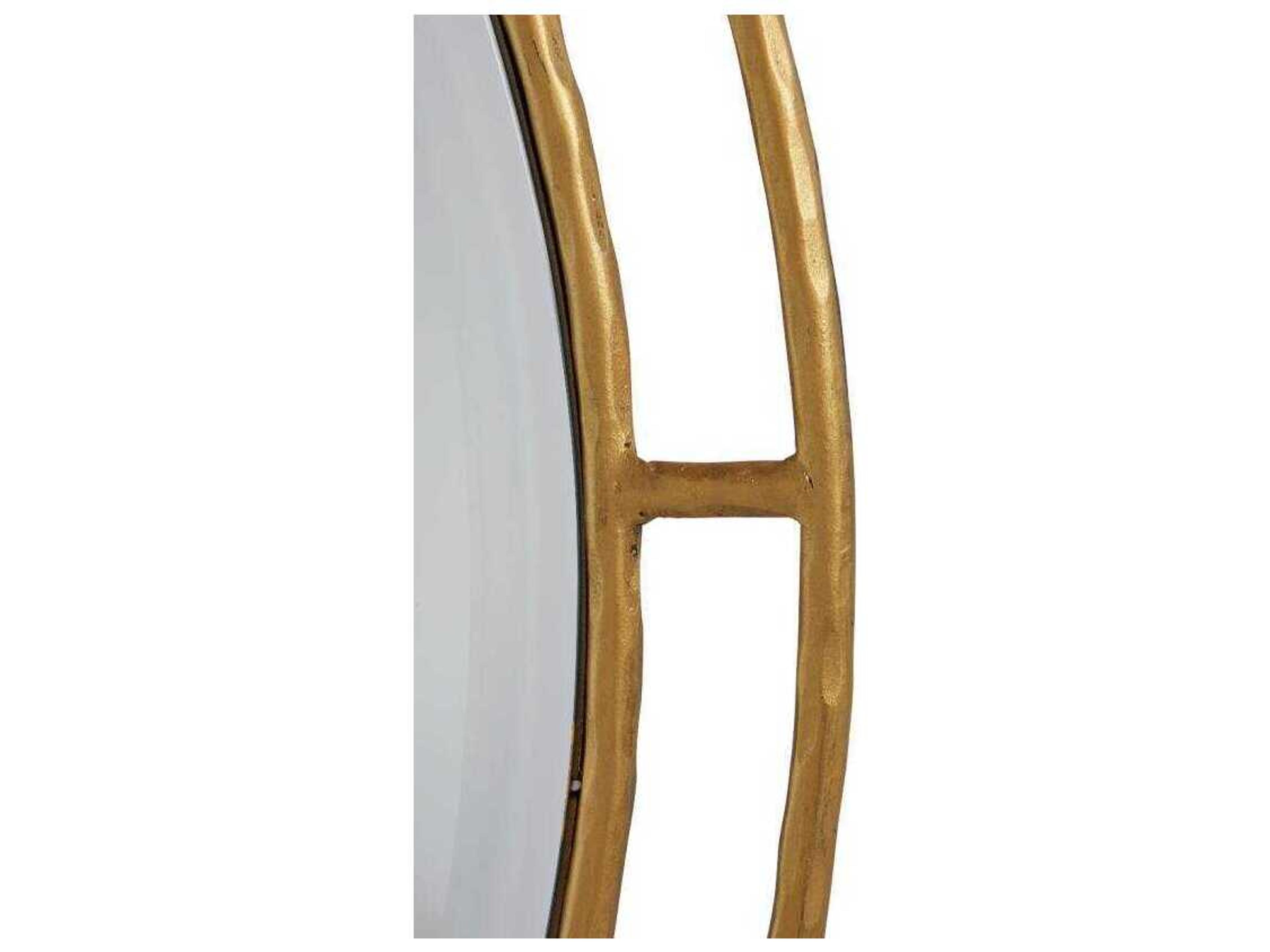 Gabby Belafonte Clear Mirror Forged Gold Wall Round