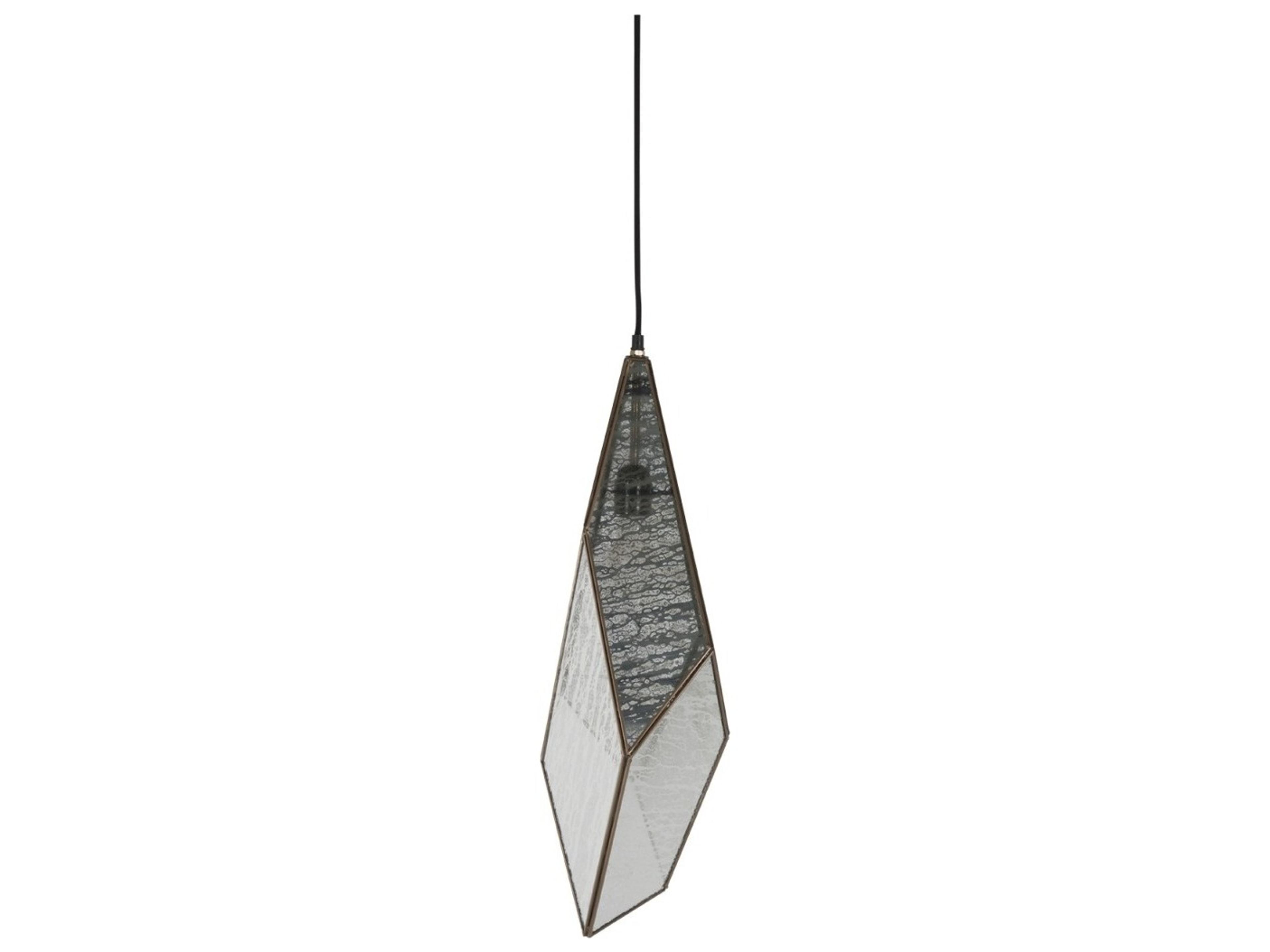 Mara 1-Light Brass Geometric Mini Pendant
