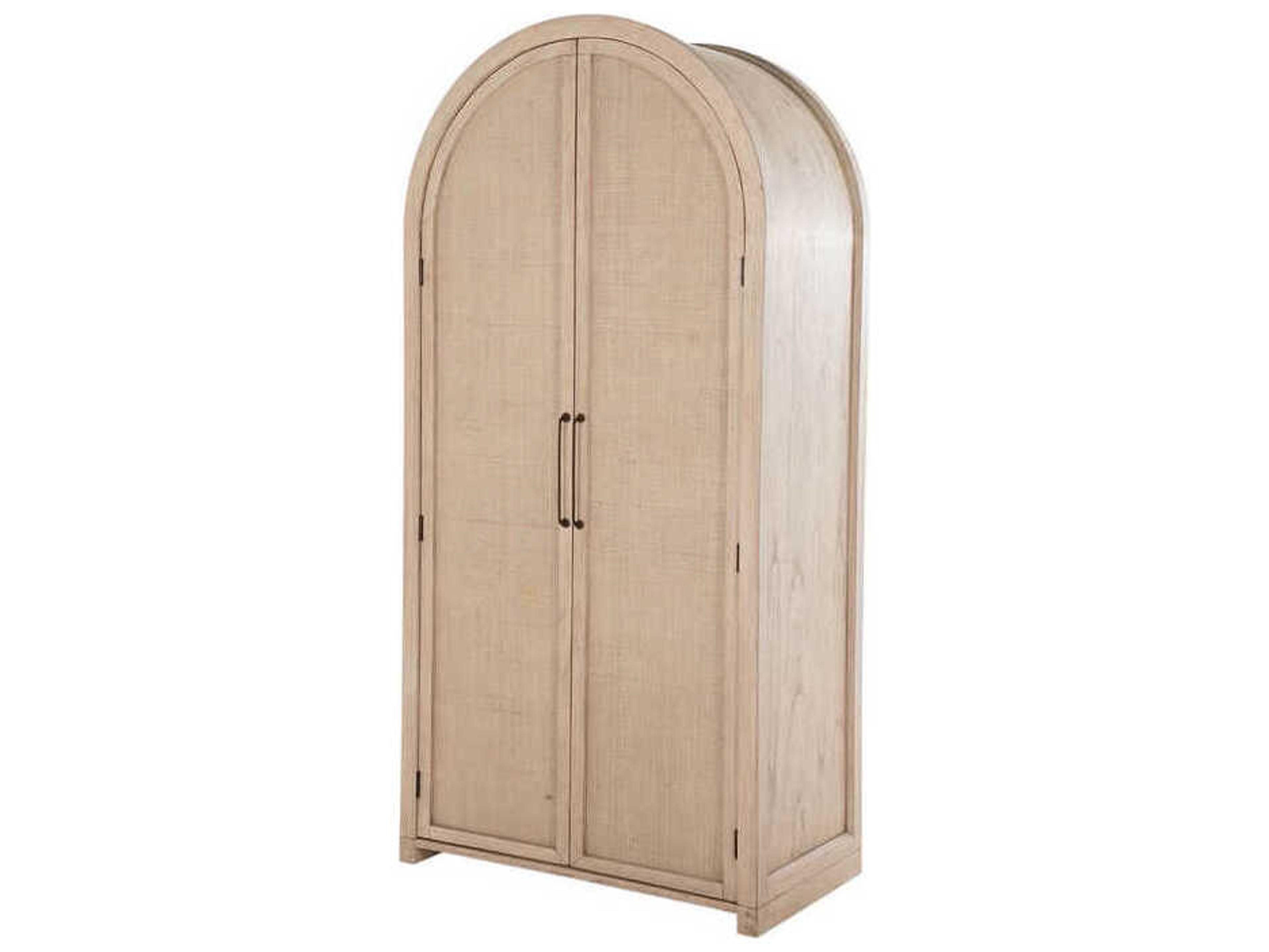 Gabby Elba Blonde Natural Mindi Wood Accent Cabinet