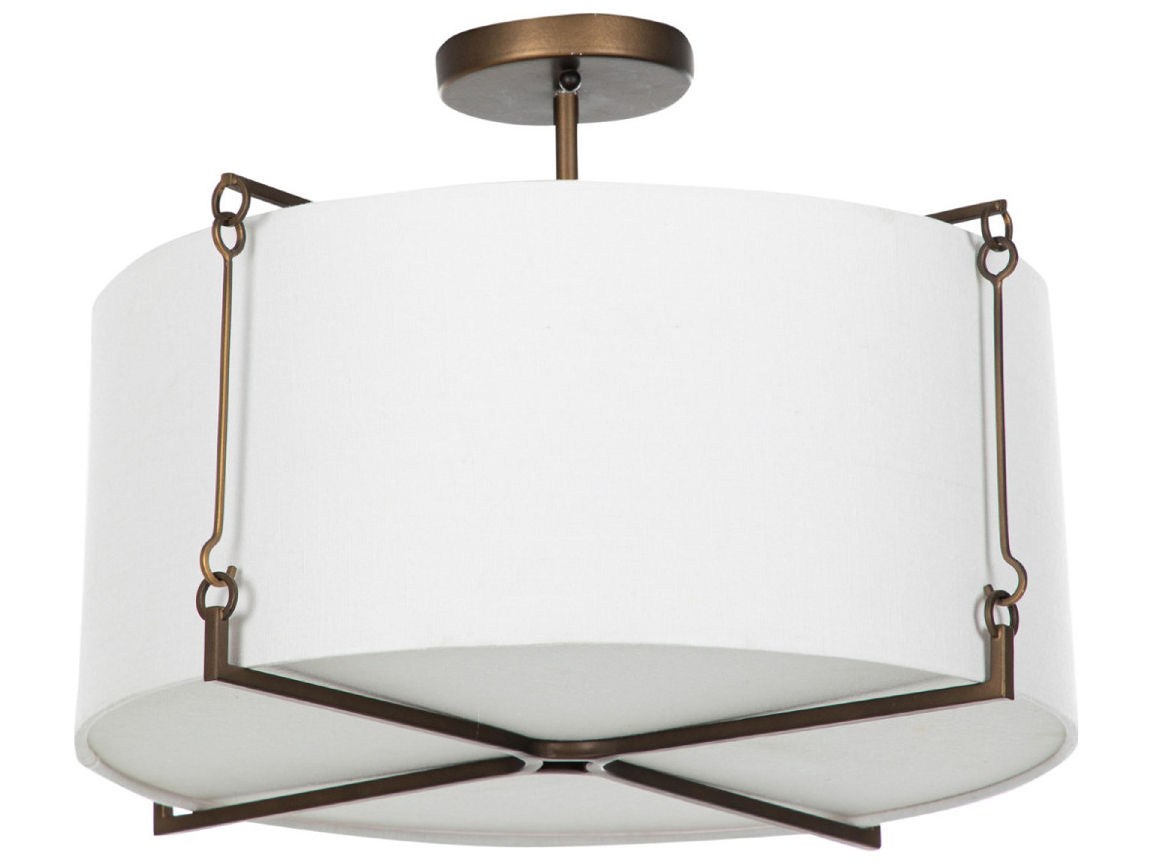 Gabby Theresa 2-Light Bronze Semi Flush Mount