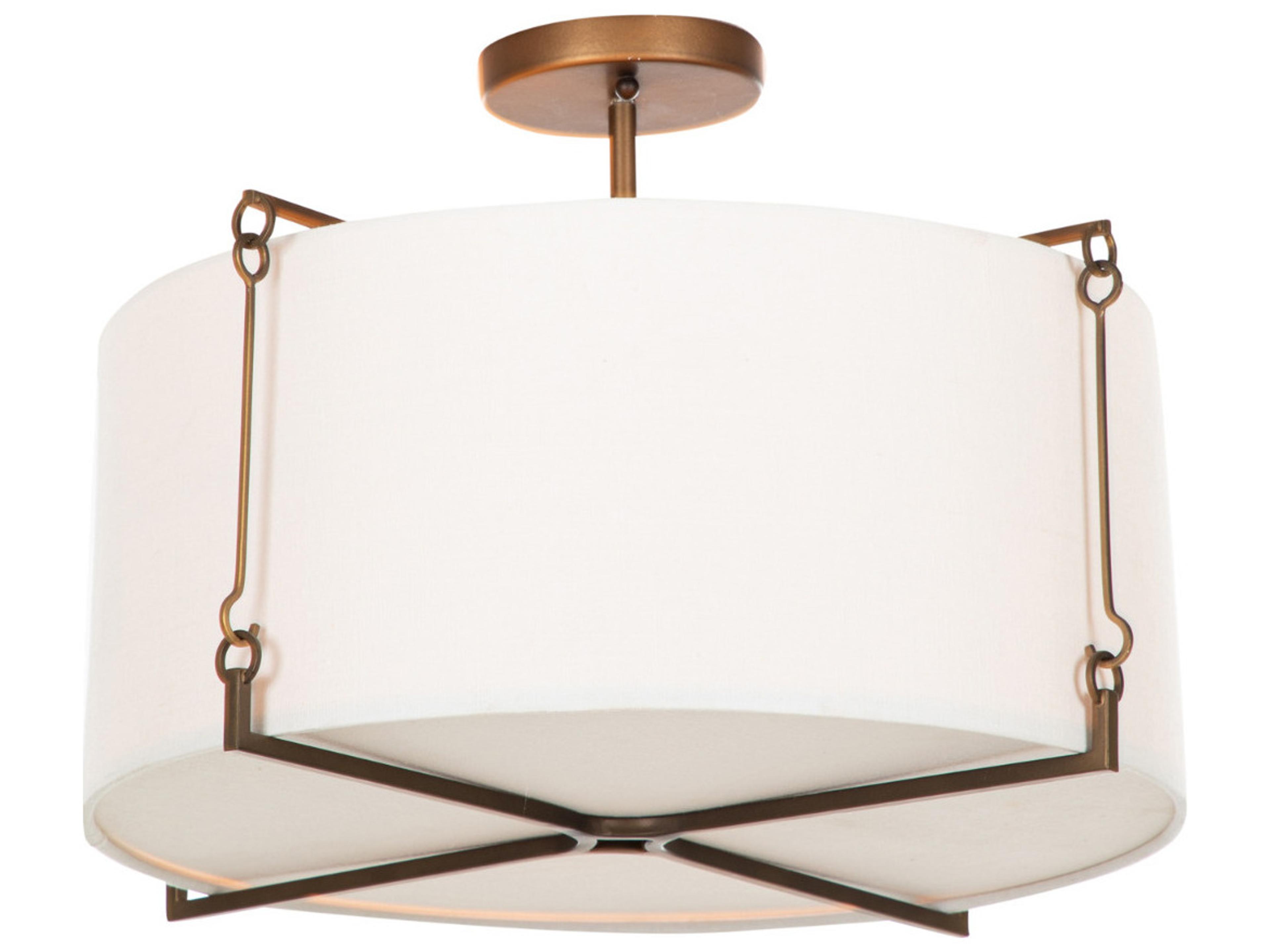 Gabby Theresa 2-Light Bronze Semi Flush Mount
