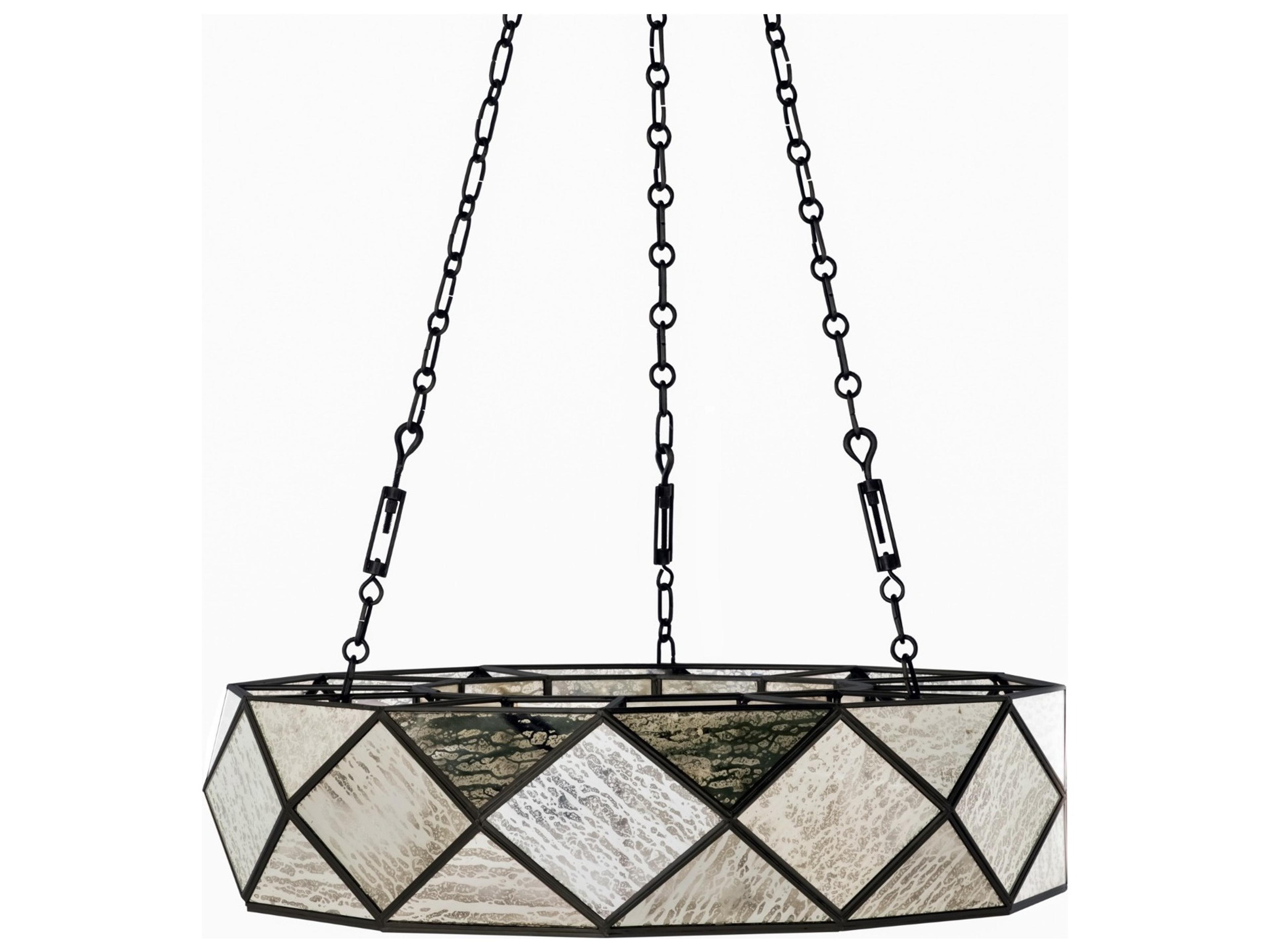 Maybelle 4-Light Brass Round Pendant