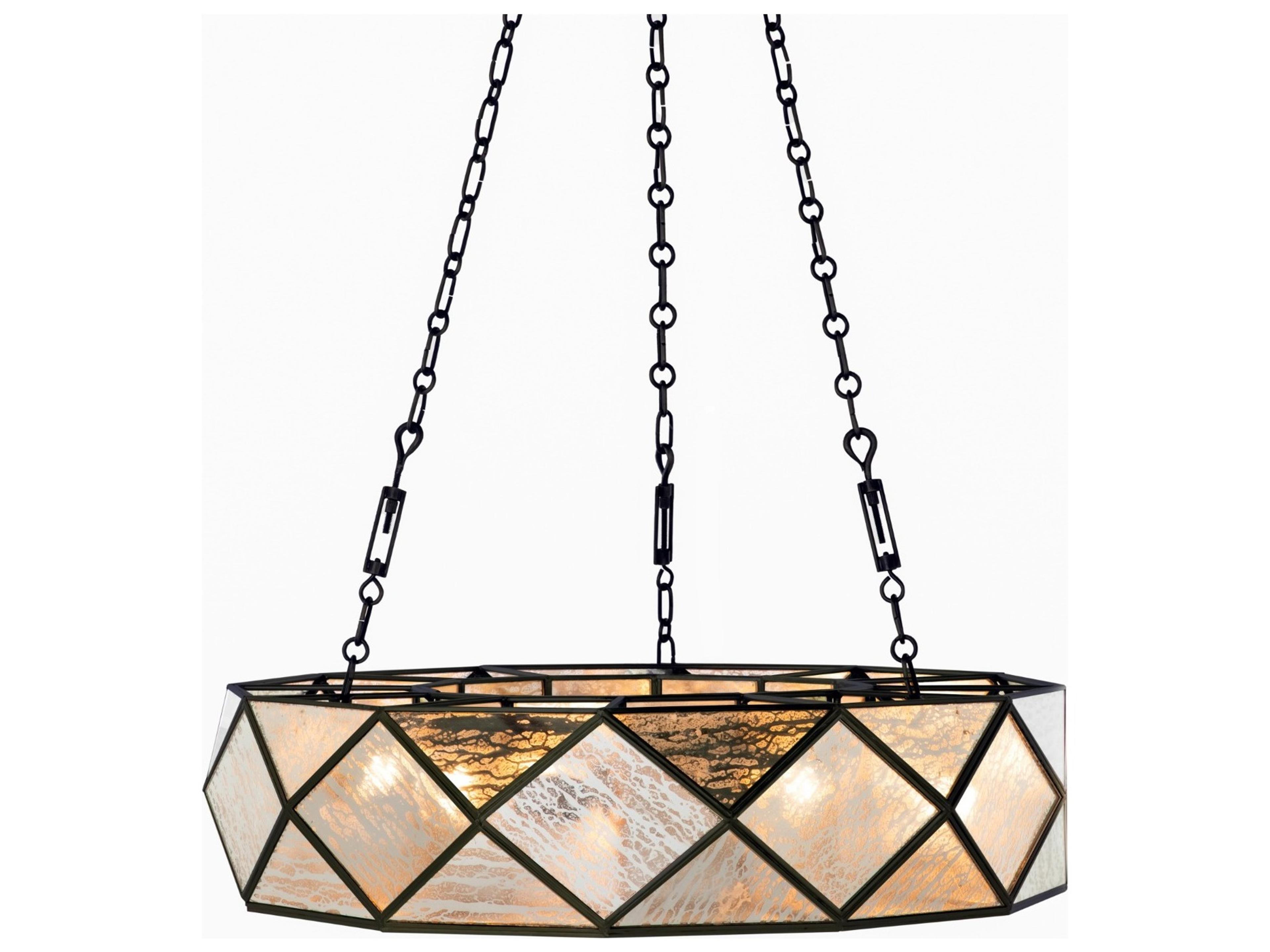 Gabby Maybelle 4-Light Brass Round Pendant