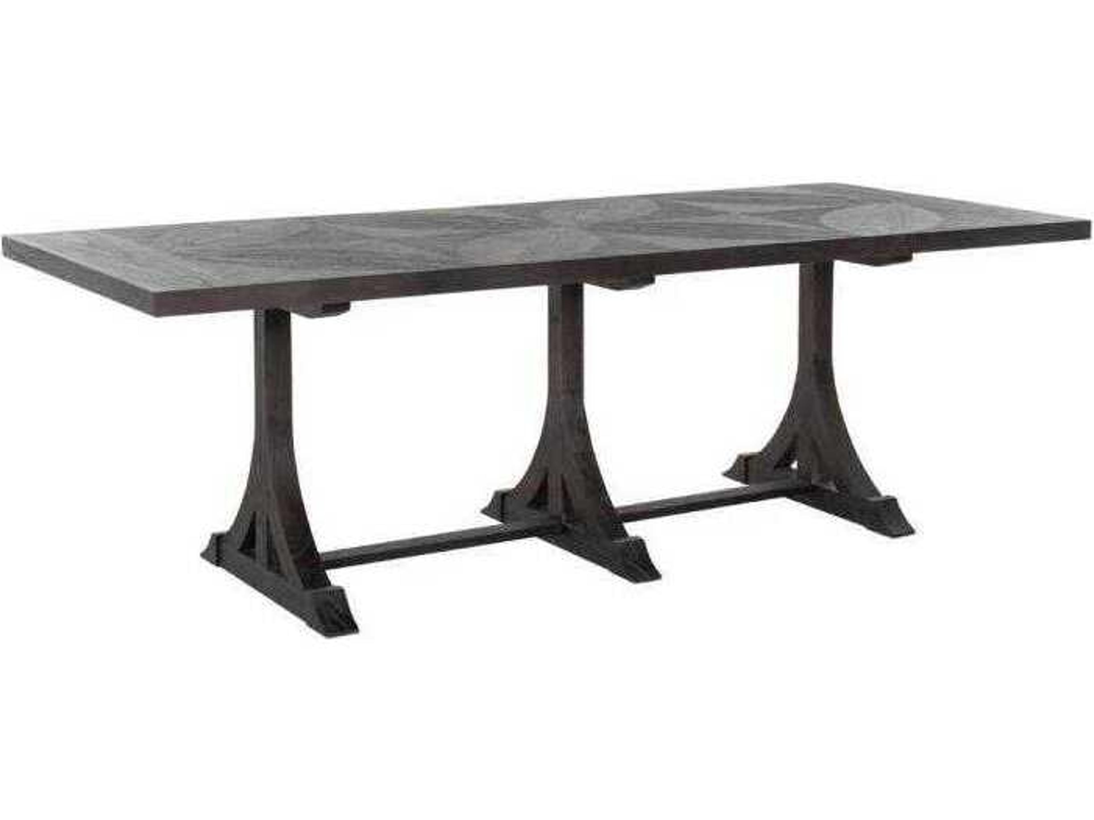Gabby Adams Rectangular Wood Cerused Forest Black Dining Table