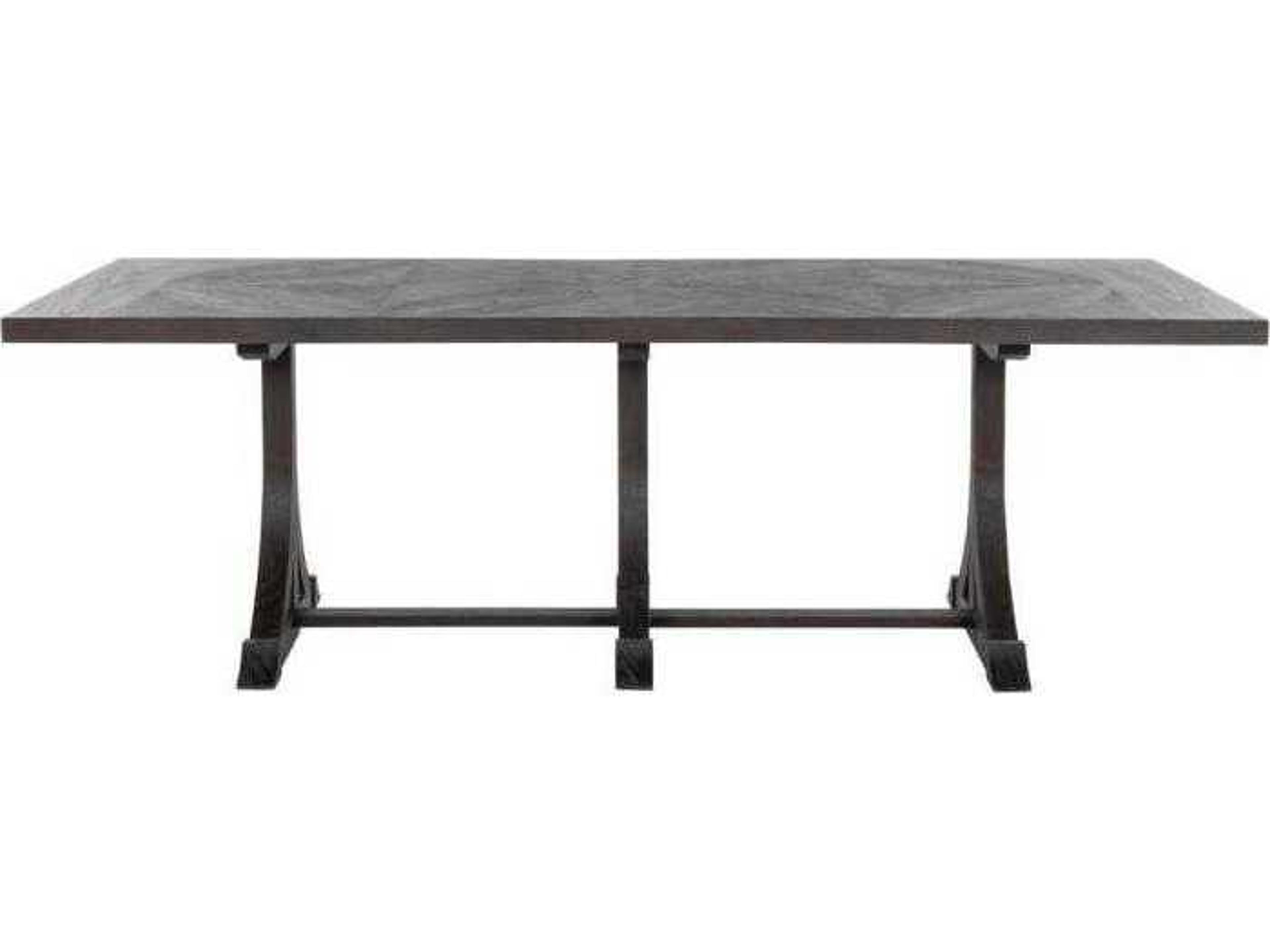 Gabby Adams Rectangular Wood Cerused Forest Black Dining Table