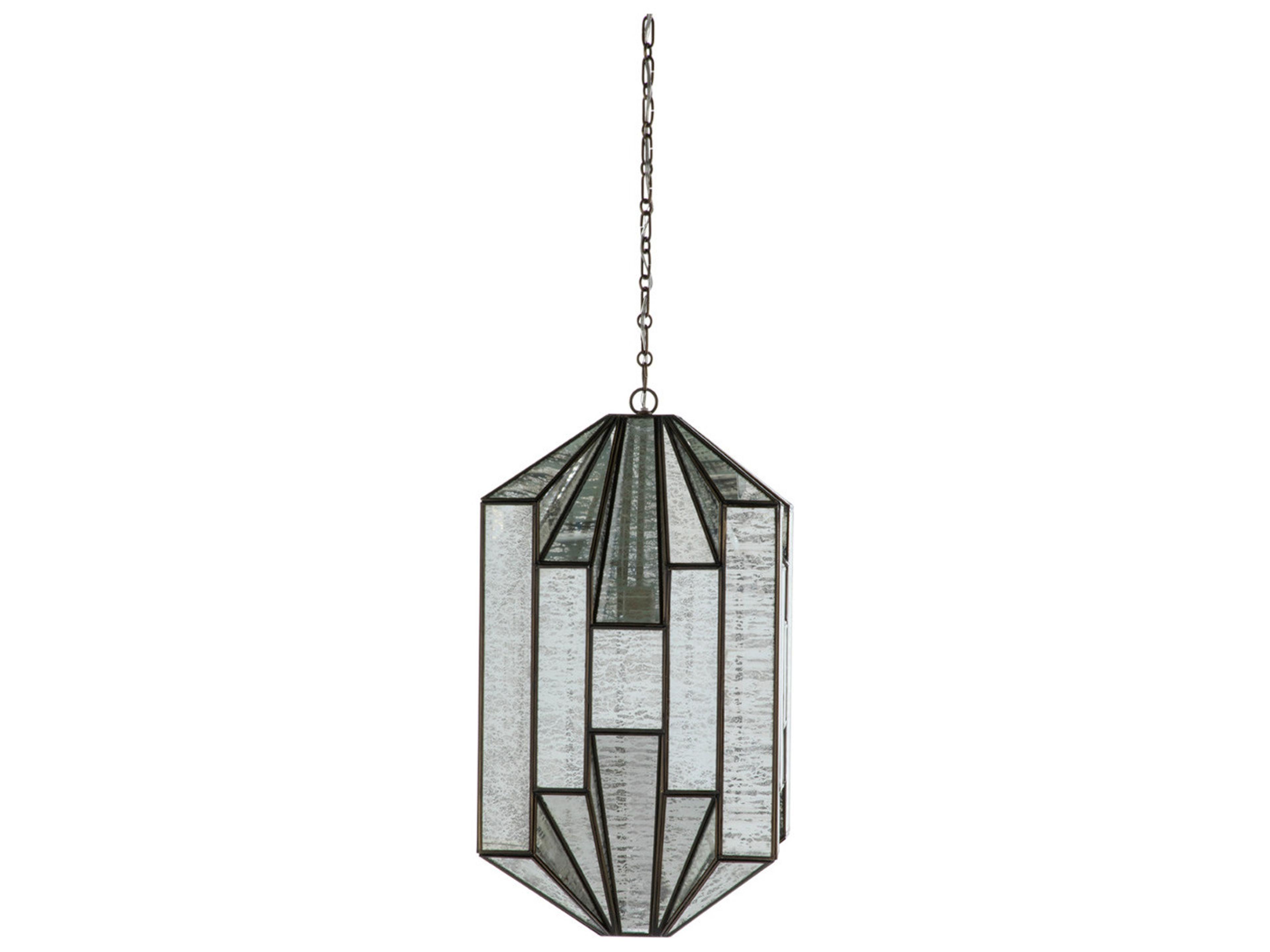 Emilio 1-Light Silver Geometric Pendant