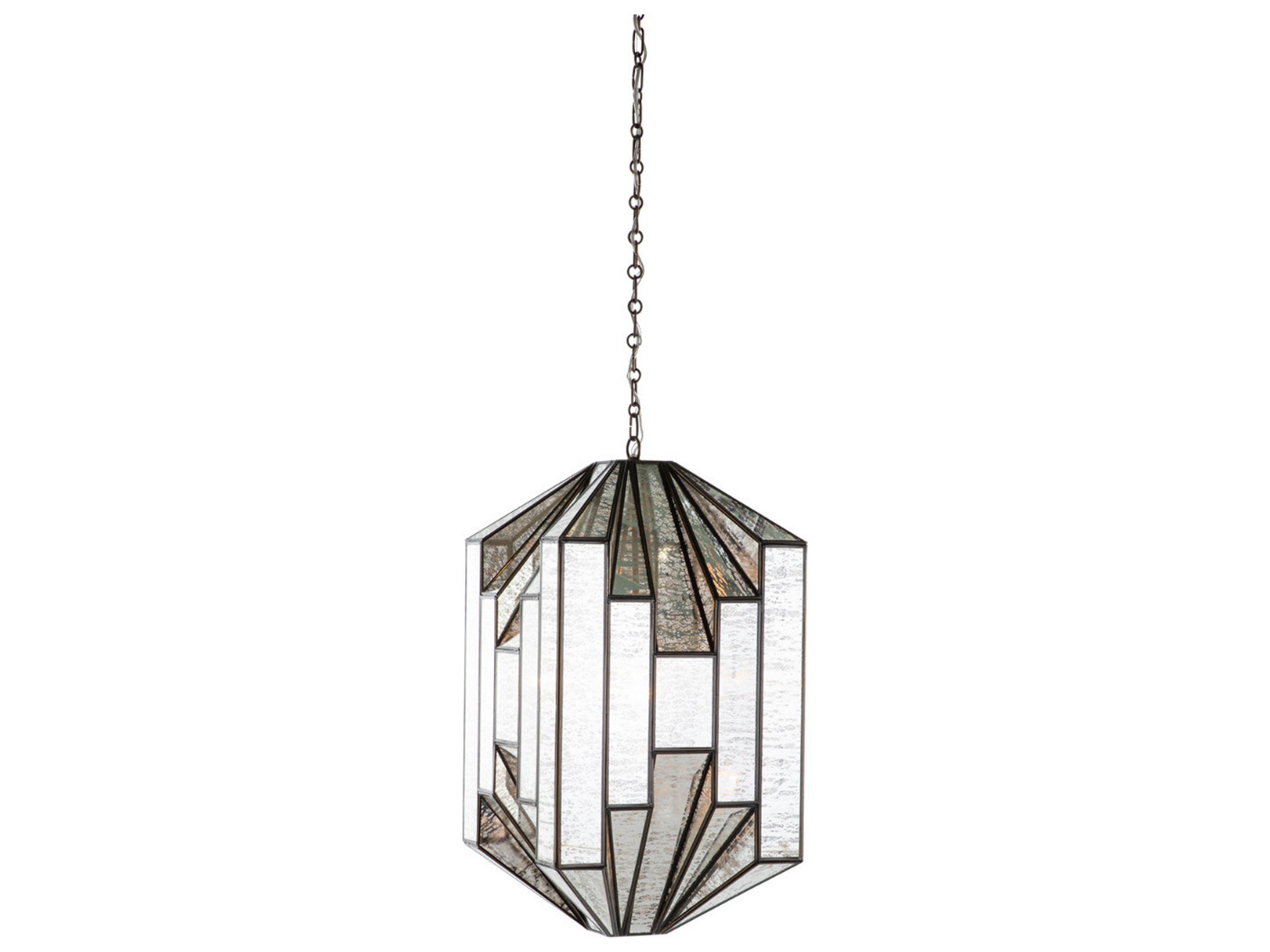 Gabby Emilio 1-Light Silver Geometric Pendant