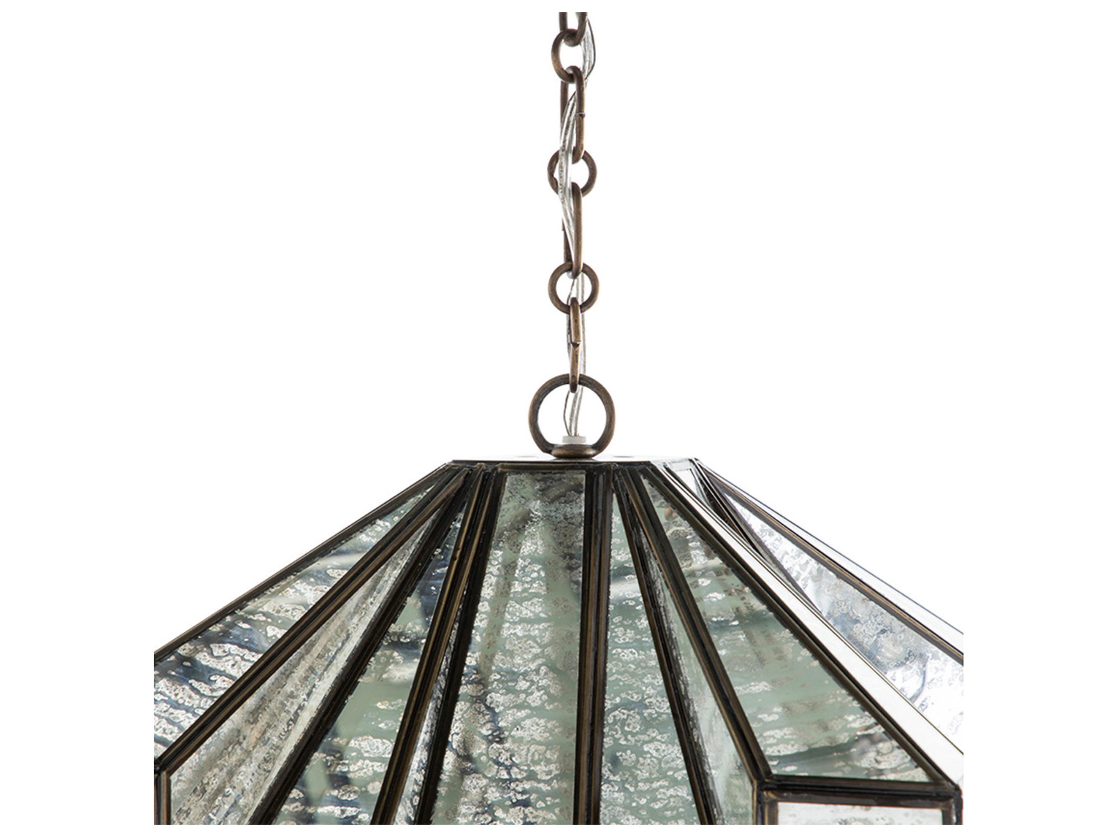 Gabby Emilio 1-Light Silver Geometric Pendant