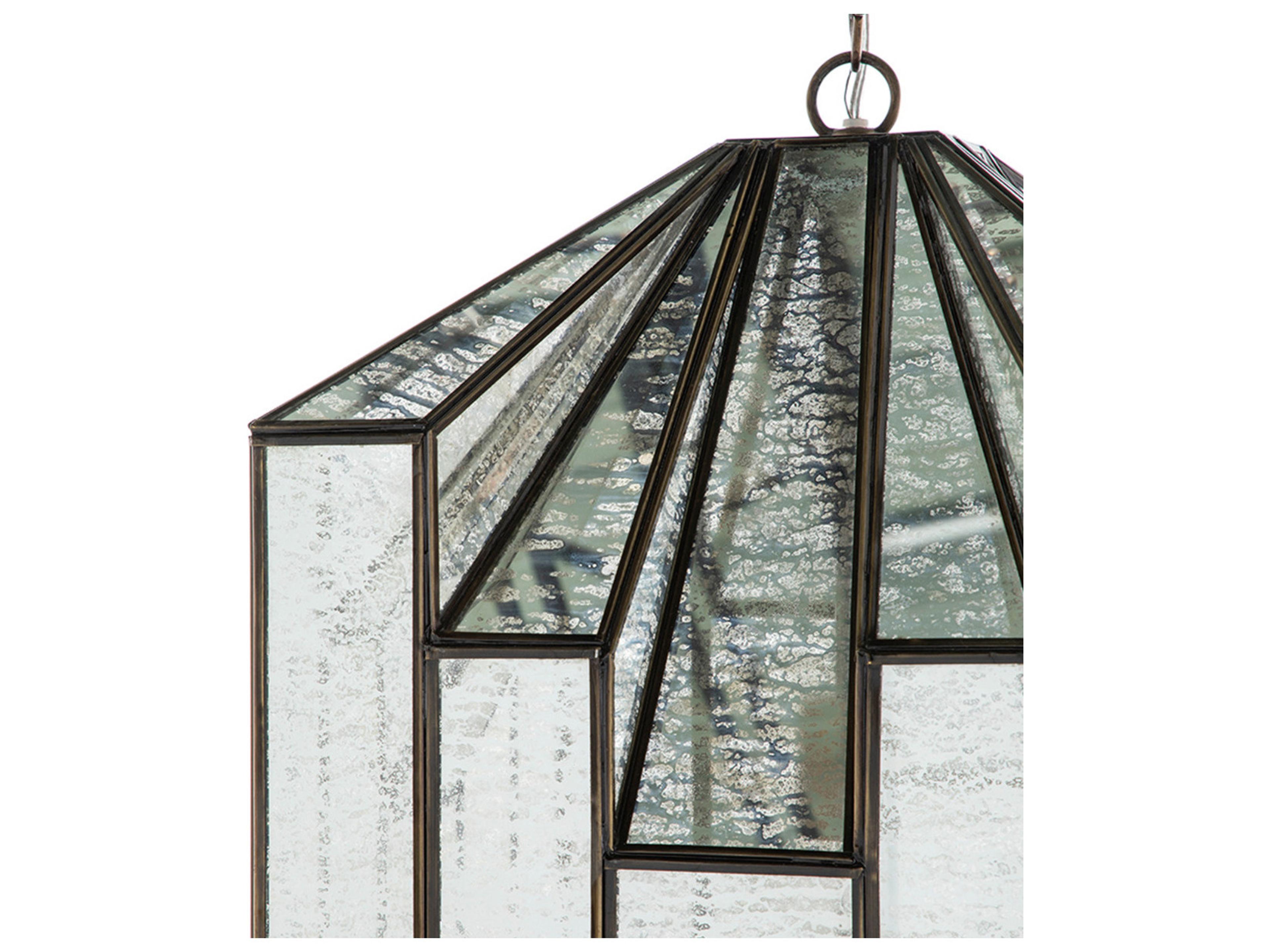 Gabby Emilio 1-Light Silver Geometric Pendant