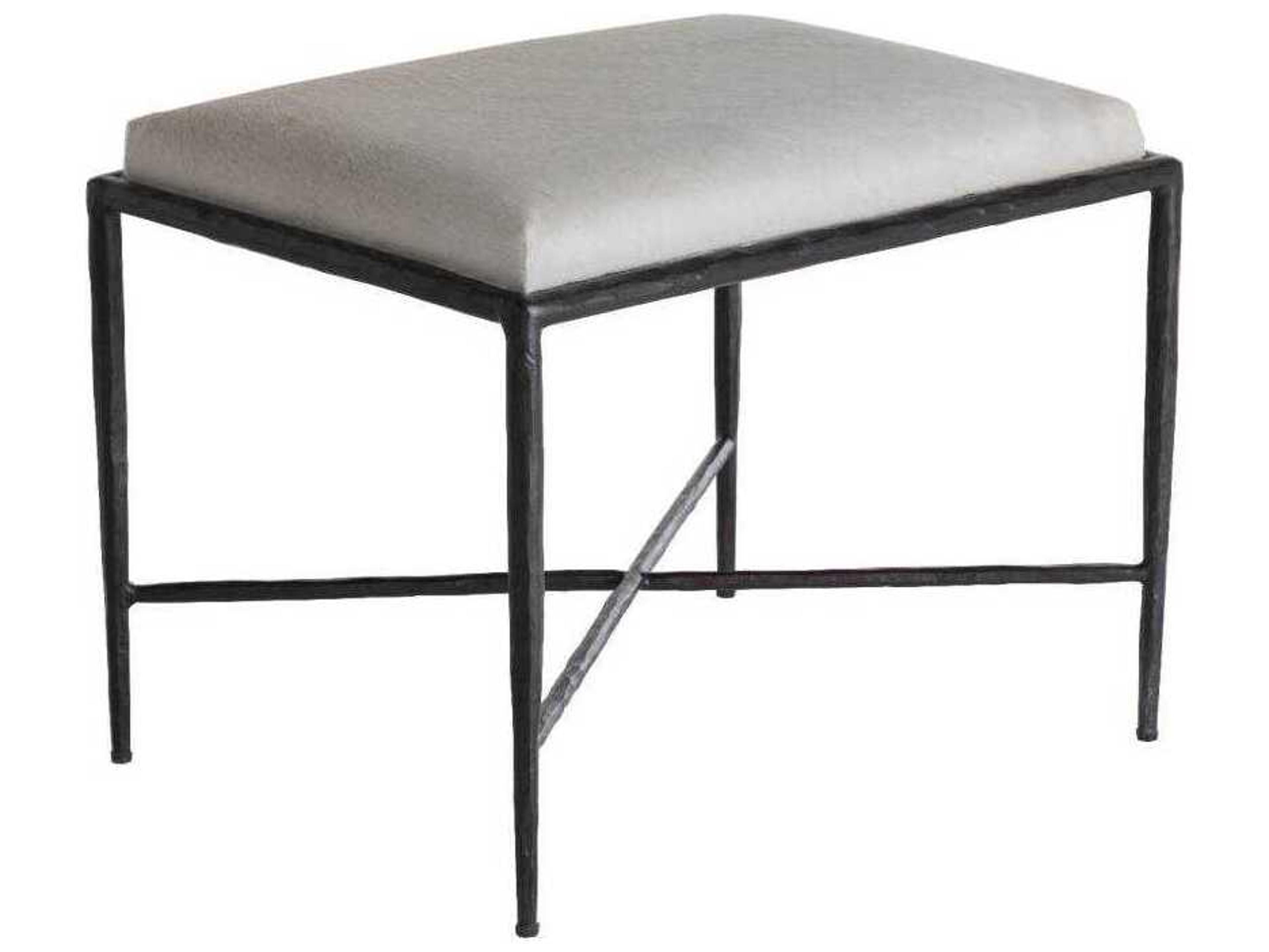 Gabby Devoe Natural Ivory Hide on Hair Accent Stool