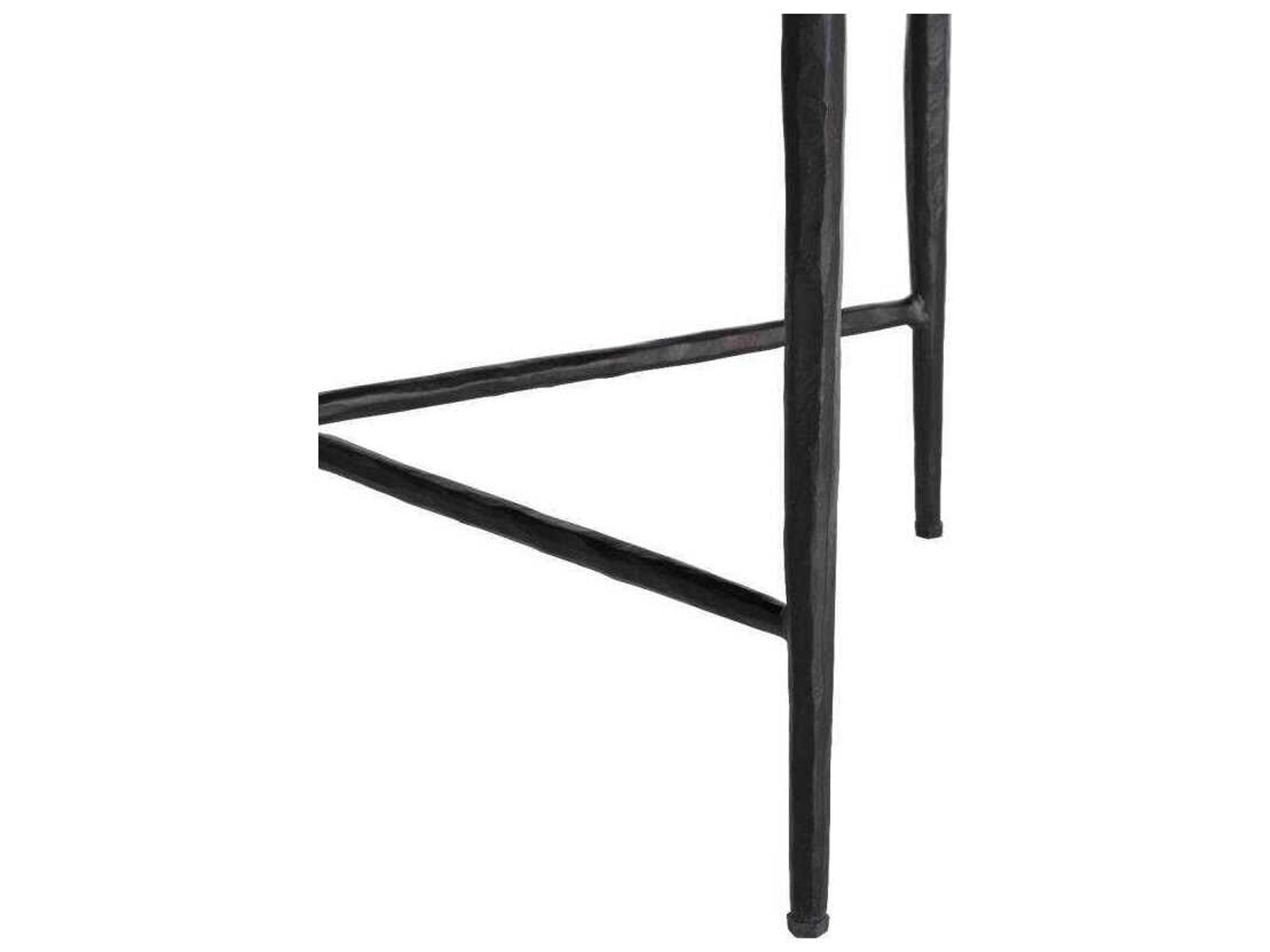 Gabby Devoe Natural Ivory Hide on Hair Accent Stool