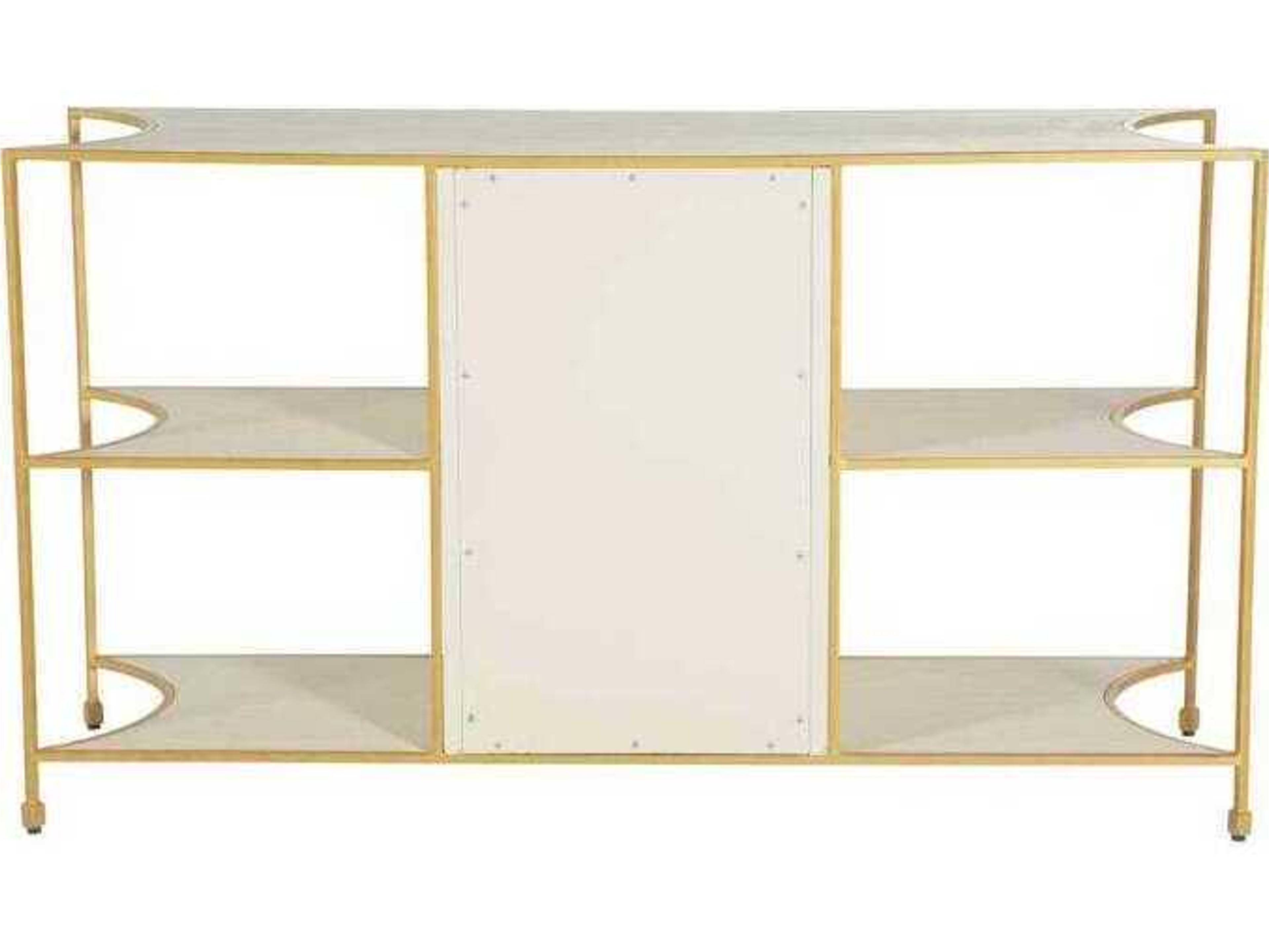 Gabby Jeanelle Rectangular Wood Cerused White Console Table