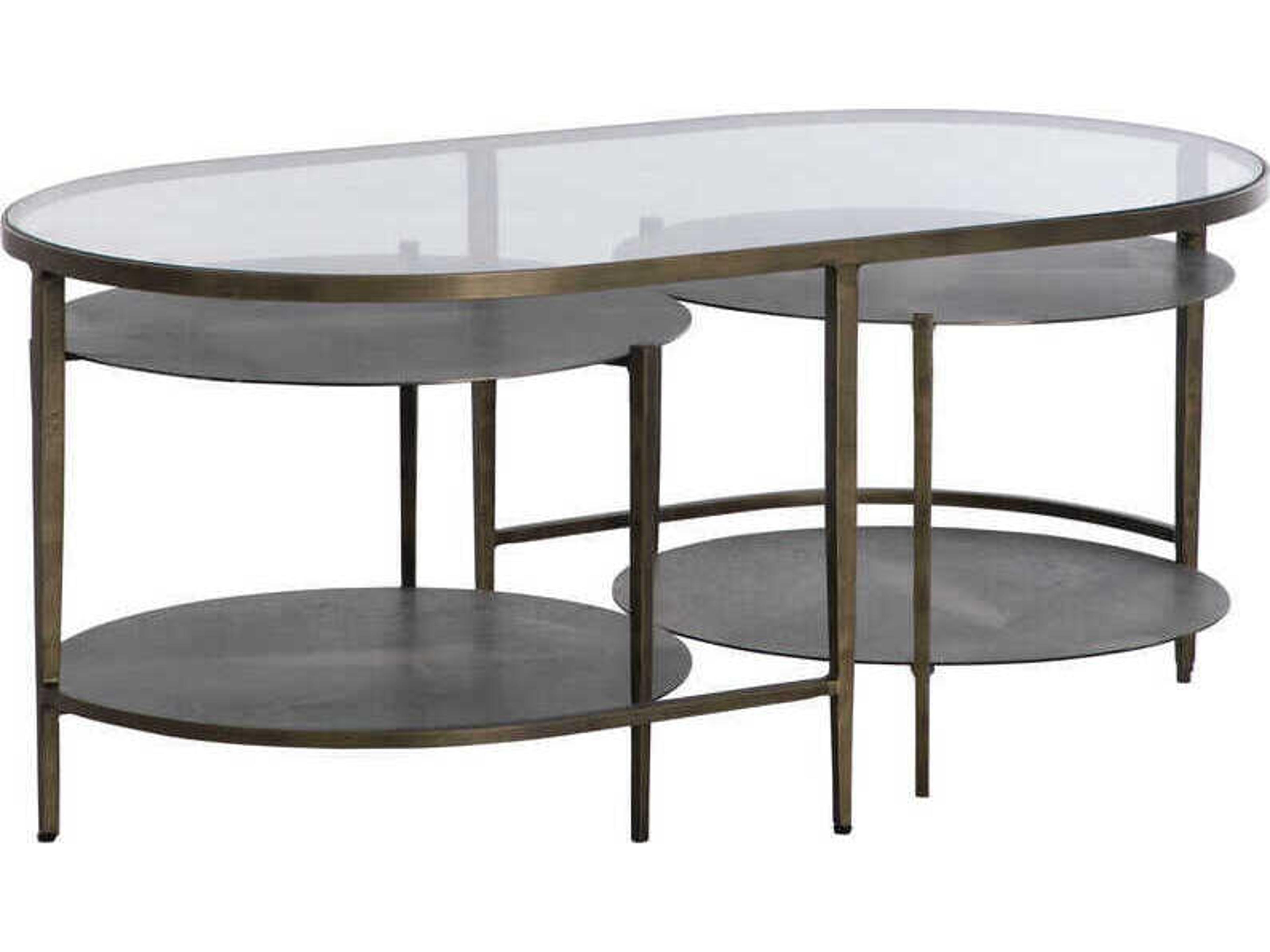 Northampton Oval Champagne Glass Coffee Table