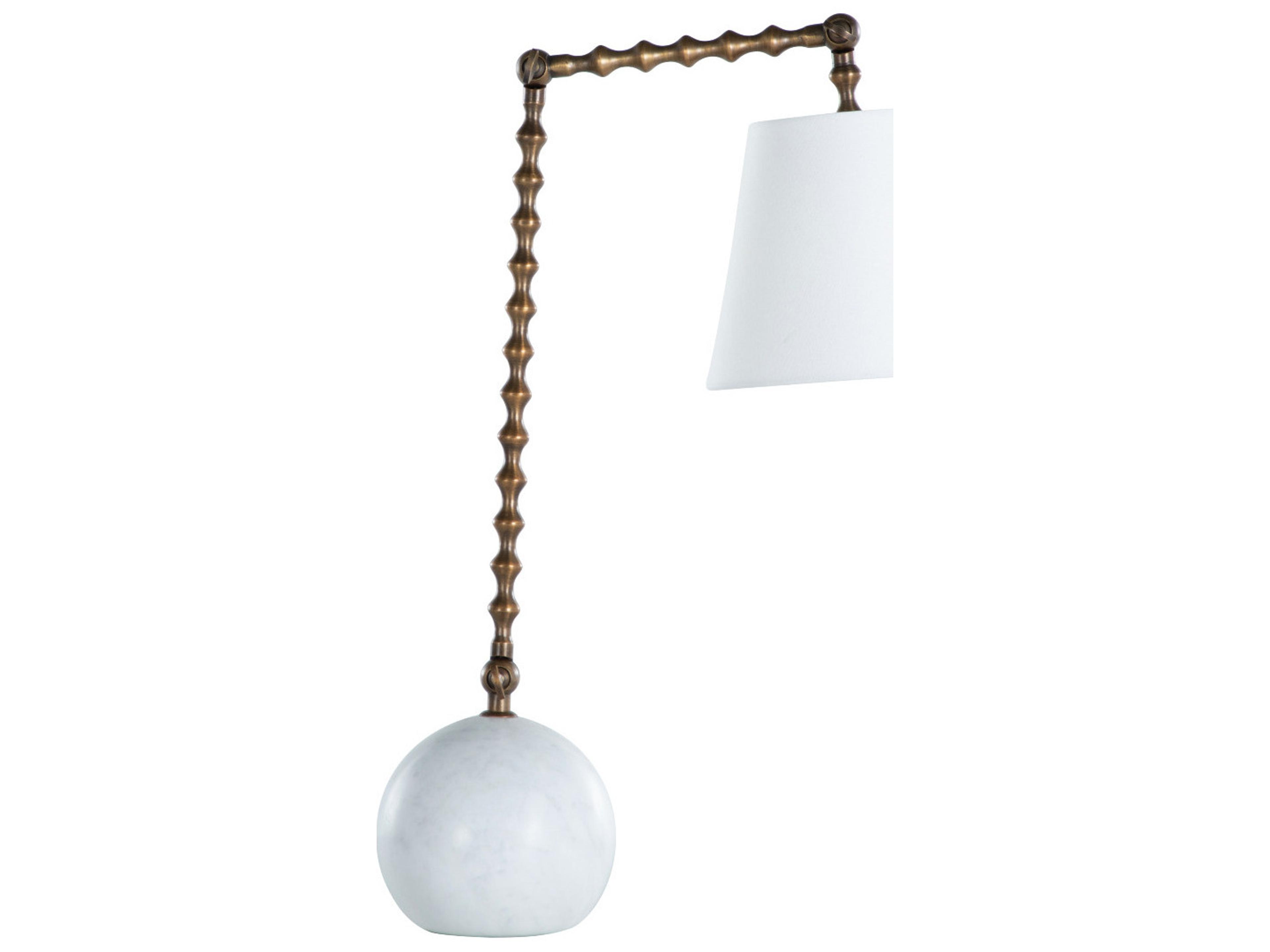 Gabby Nadine Antique Brass Natural Alabaster Buffet Lamp