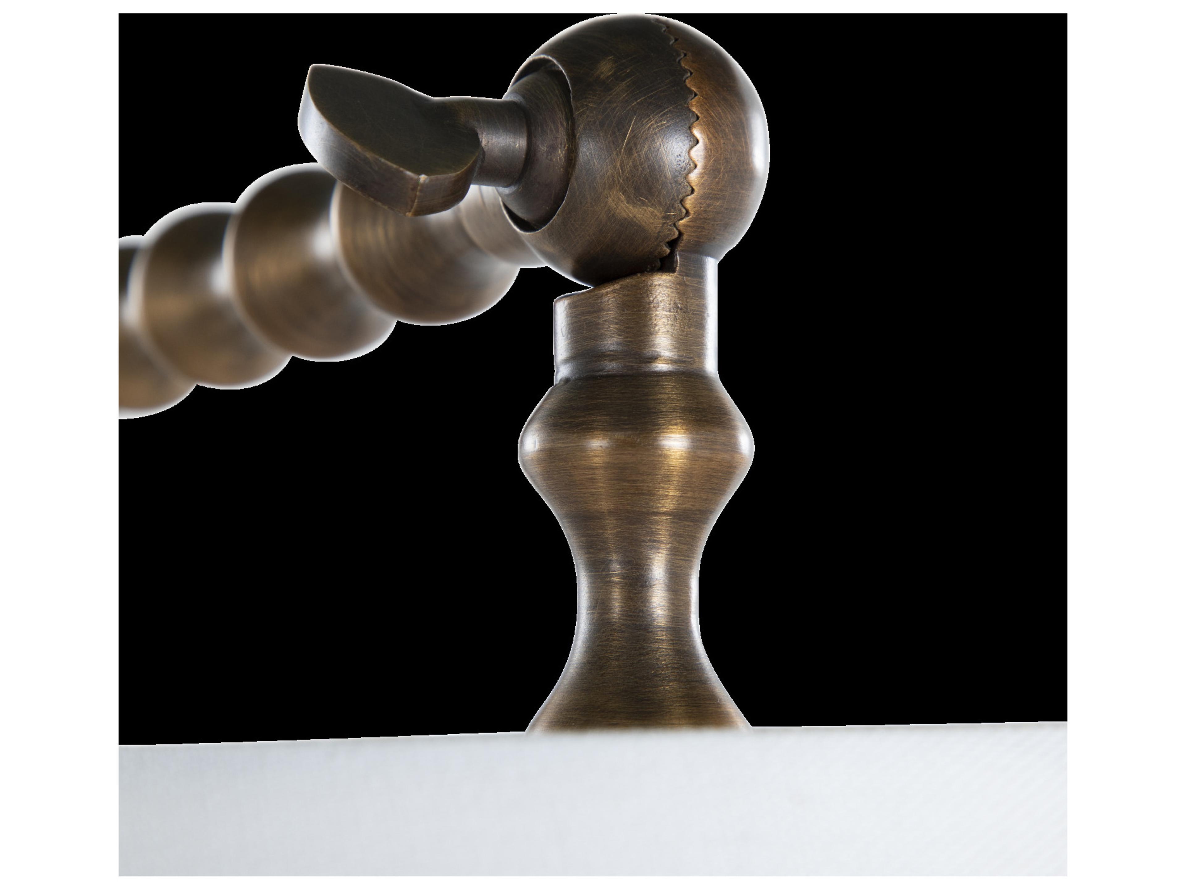 Gabby Nadine Antique Brass Natural Alabaster Buffet Lamp