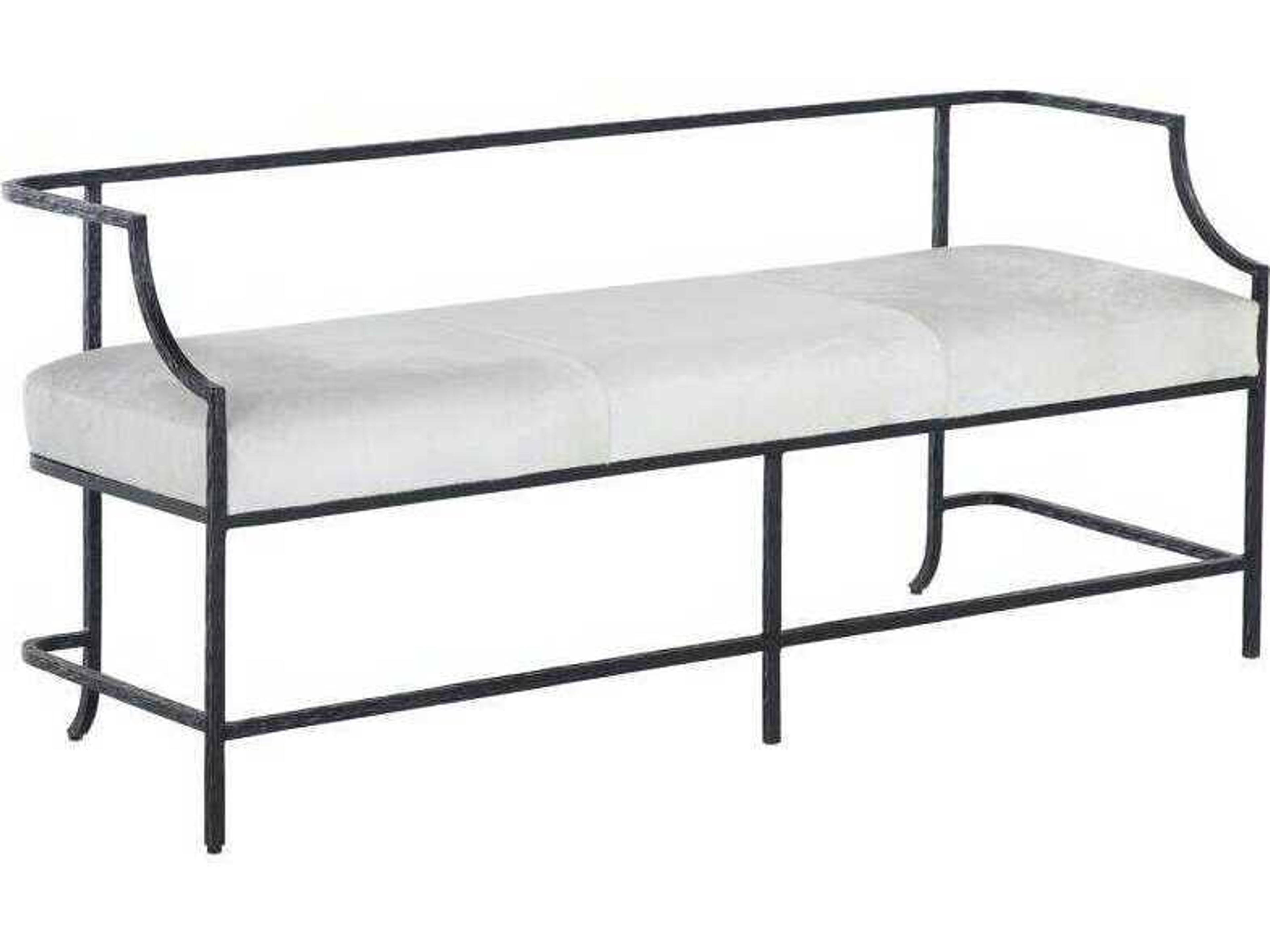 Victor Natural Ivory Hide Upholstered Accent Bench