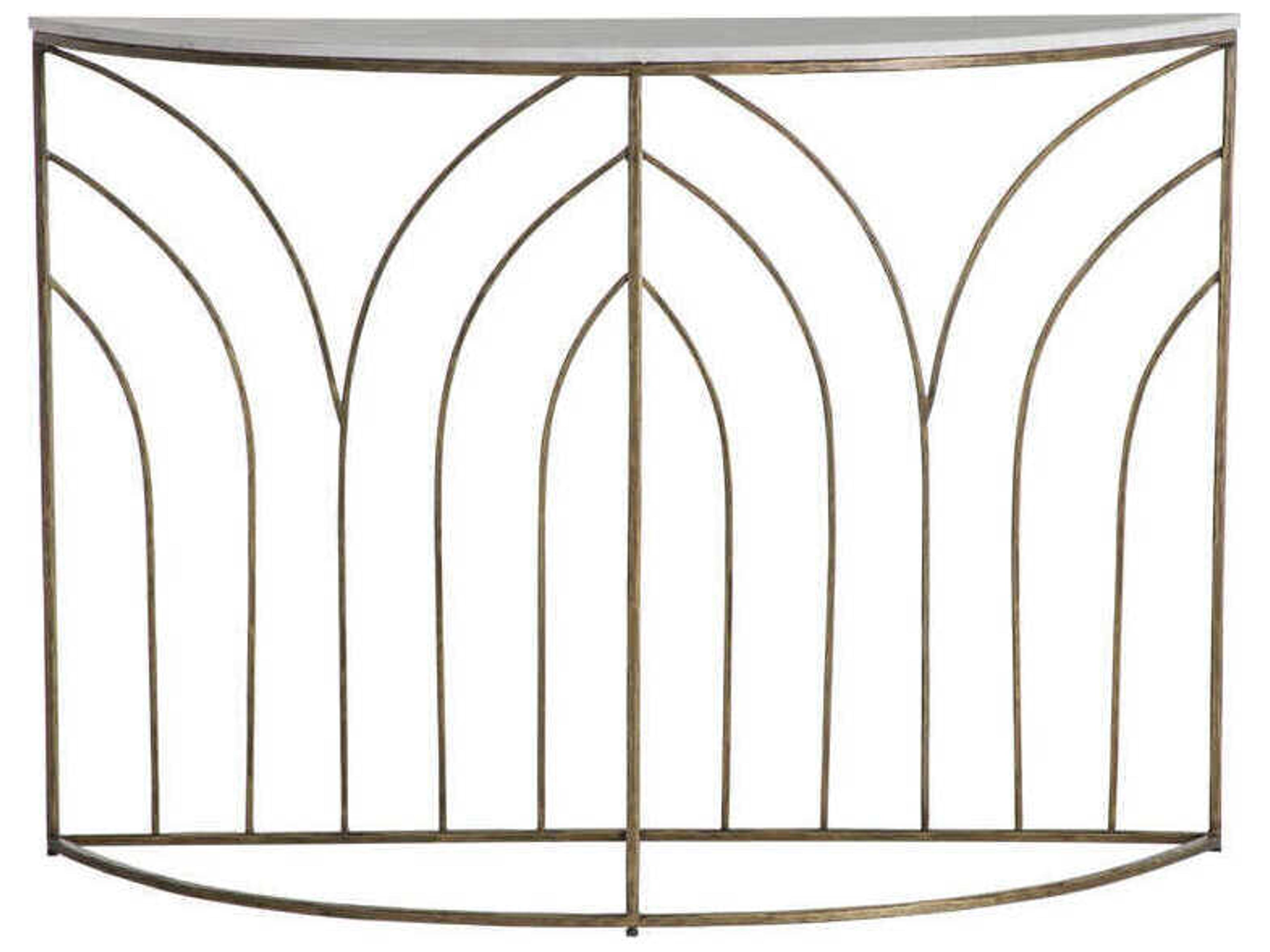 Gabby Valera Demilune Marble Console Table