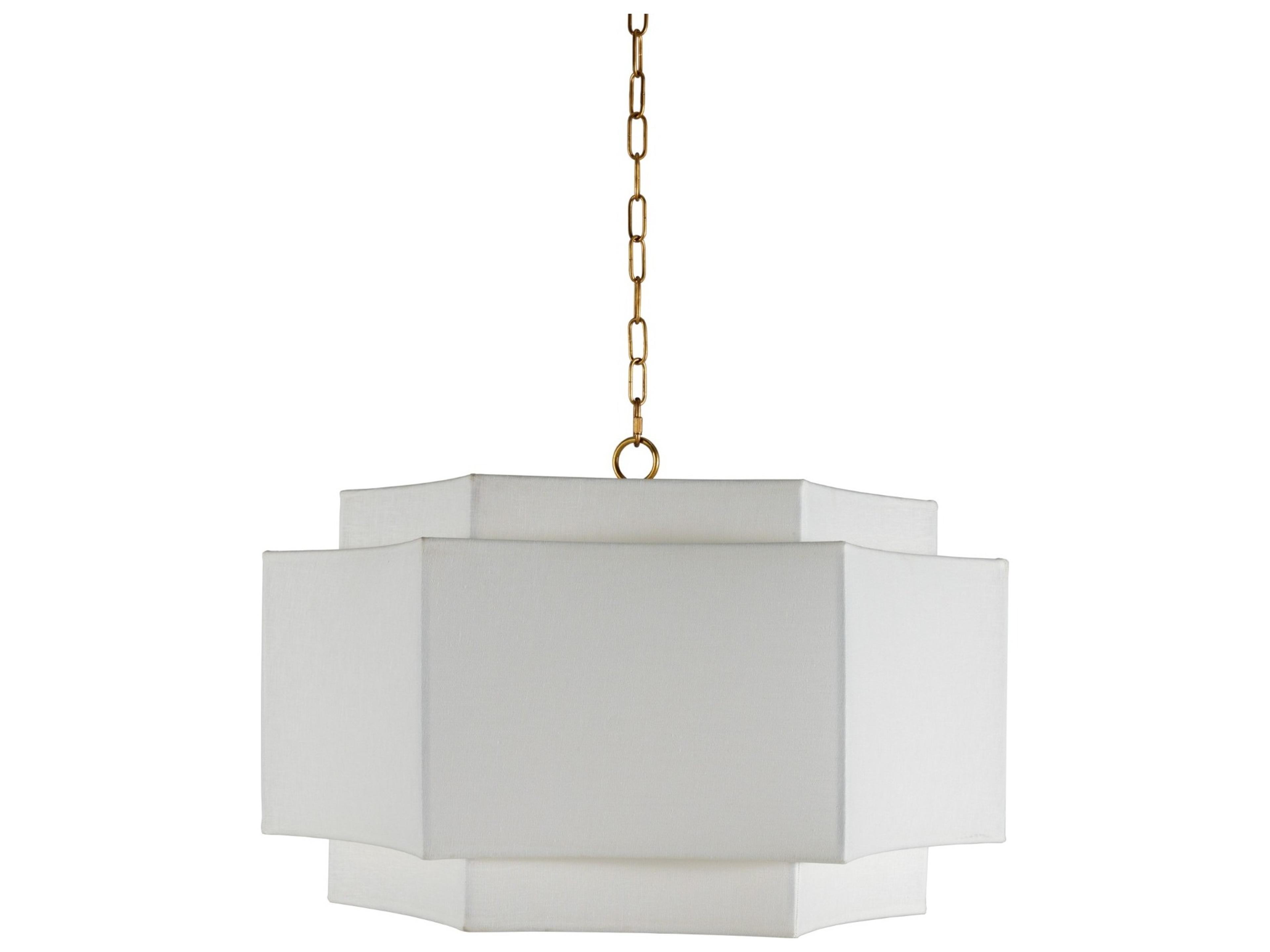 Gabby Hammond 2-Light White Drum Geometric Pendant