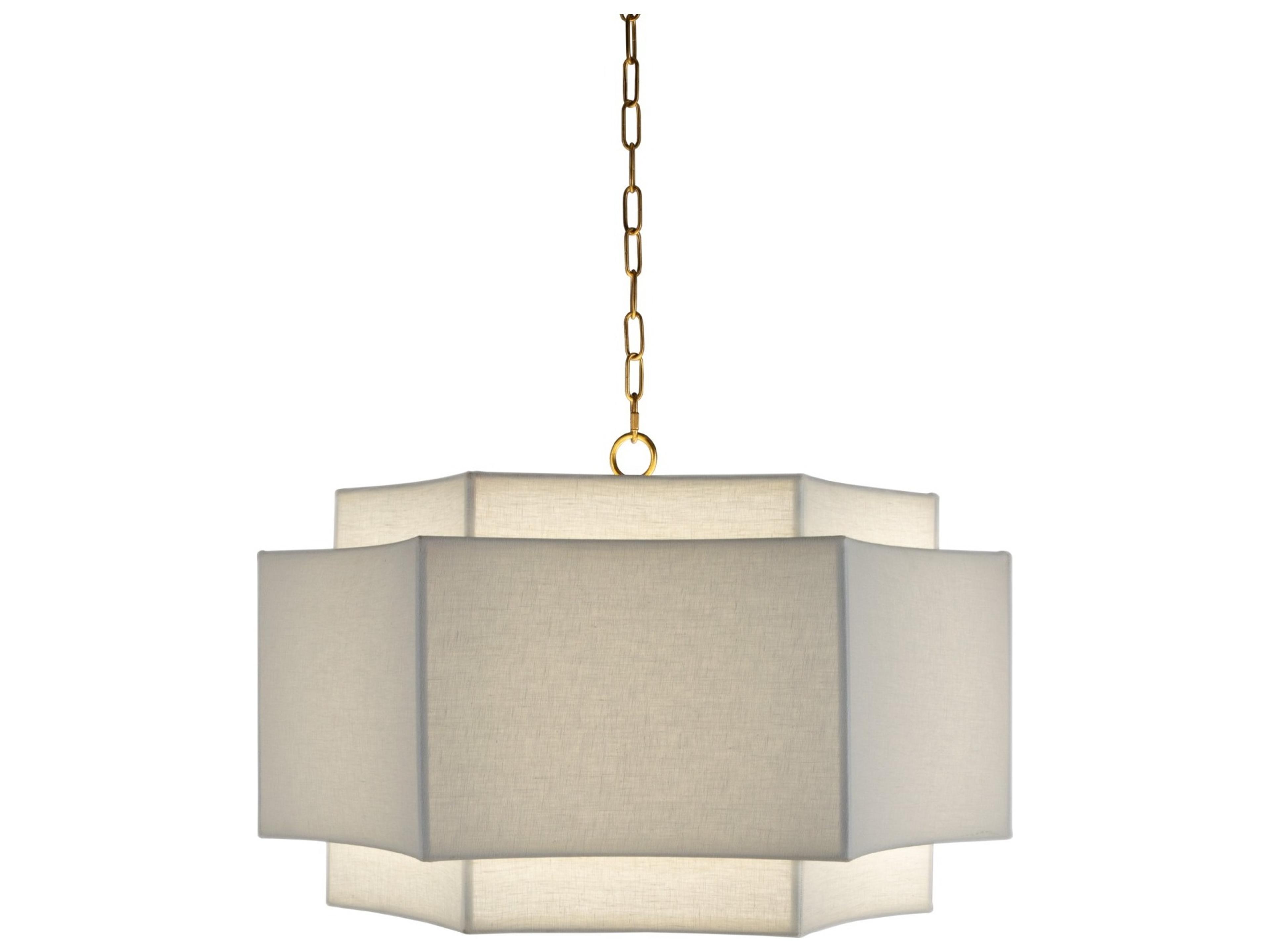 Gabby Hammond 2-Light White Drum Geometric Pendant