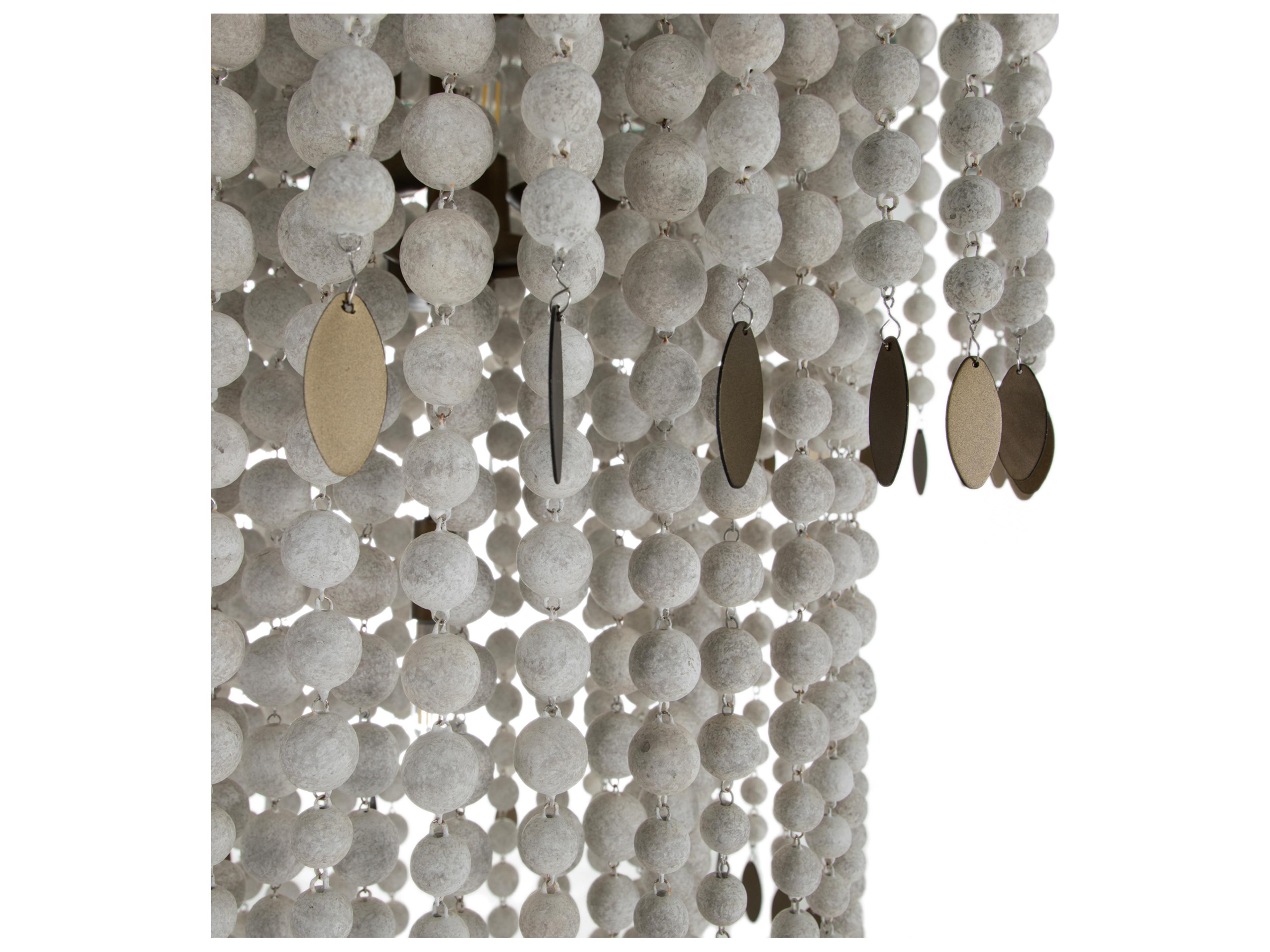 Gabby Dolores 4-Light Antique Grey Brushed Brass Traditional Pendant