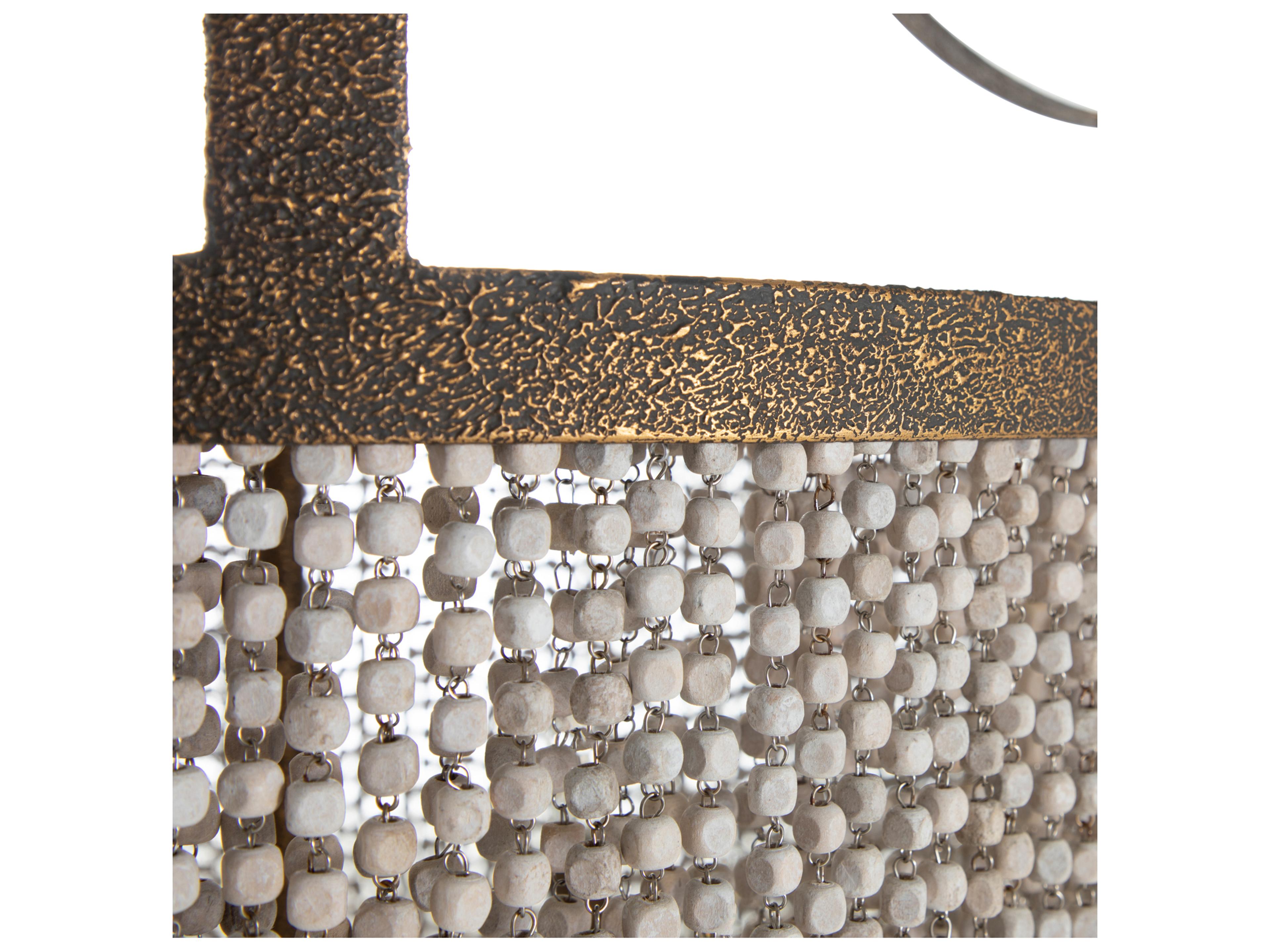 Gabby Tamara 4-Light Antique Gold White Traditional Pendant