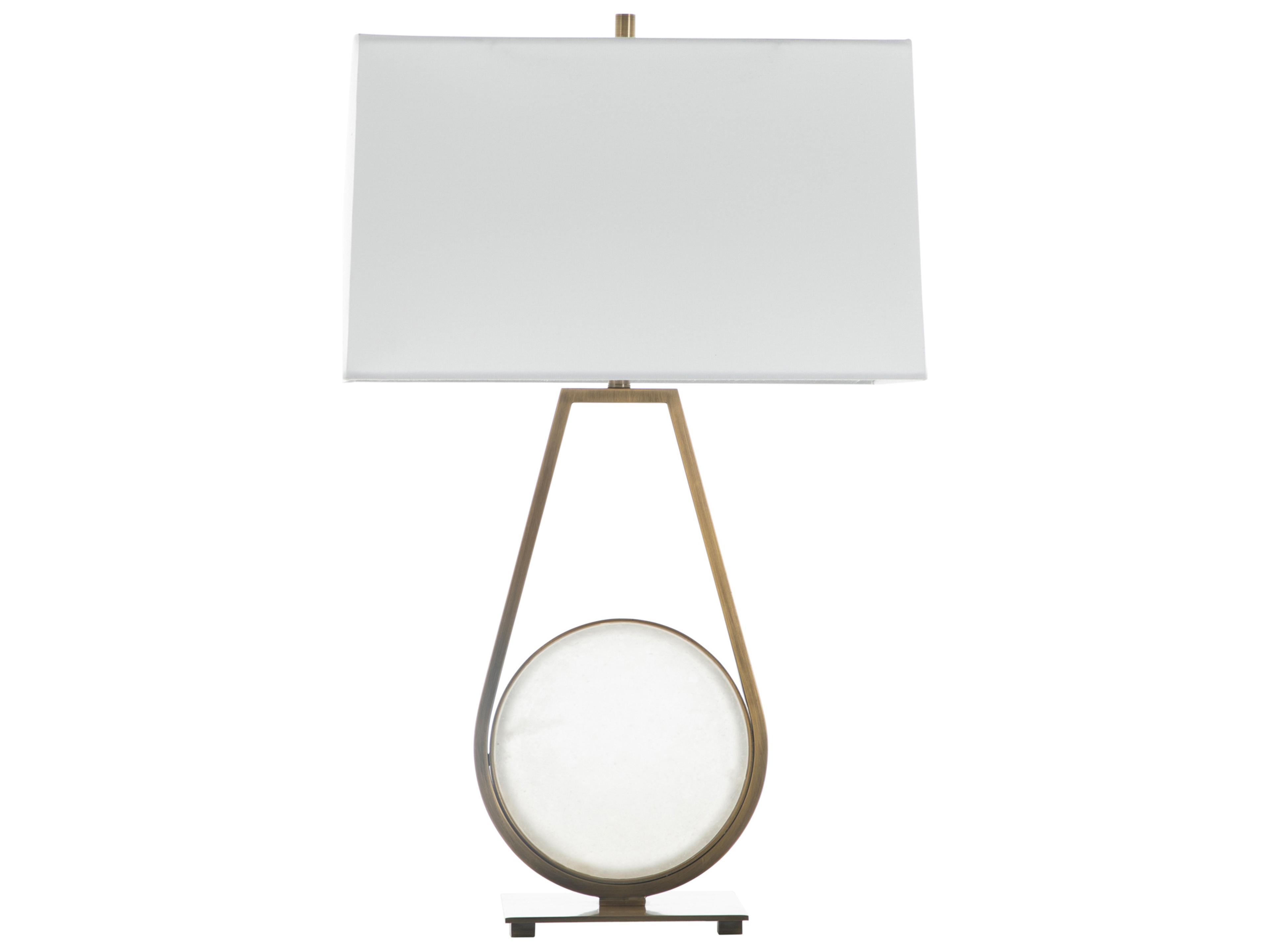 Emerald White Buffet Lamp