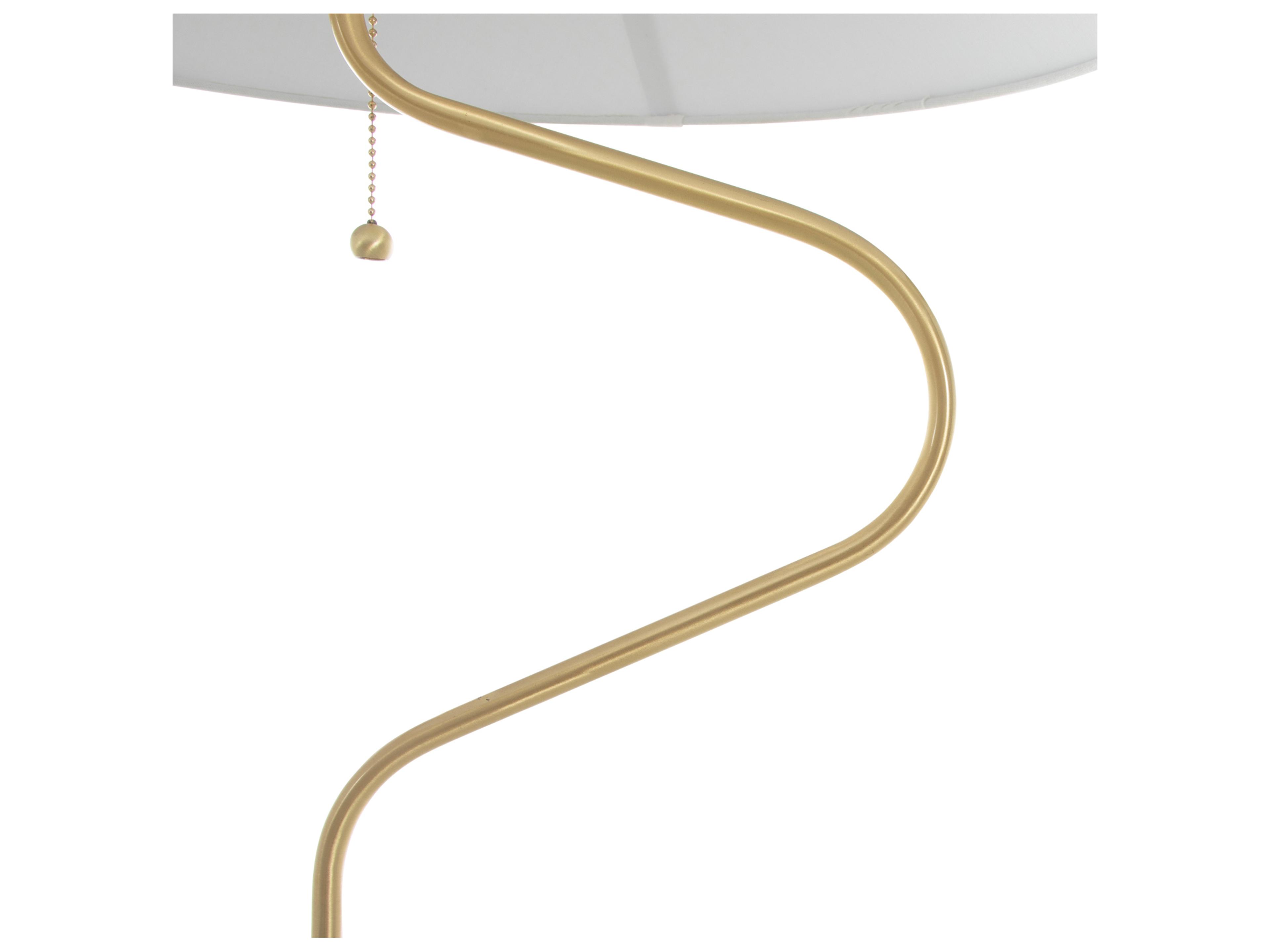 Gabby Lombard White Floor Lamp