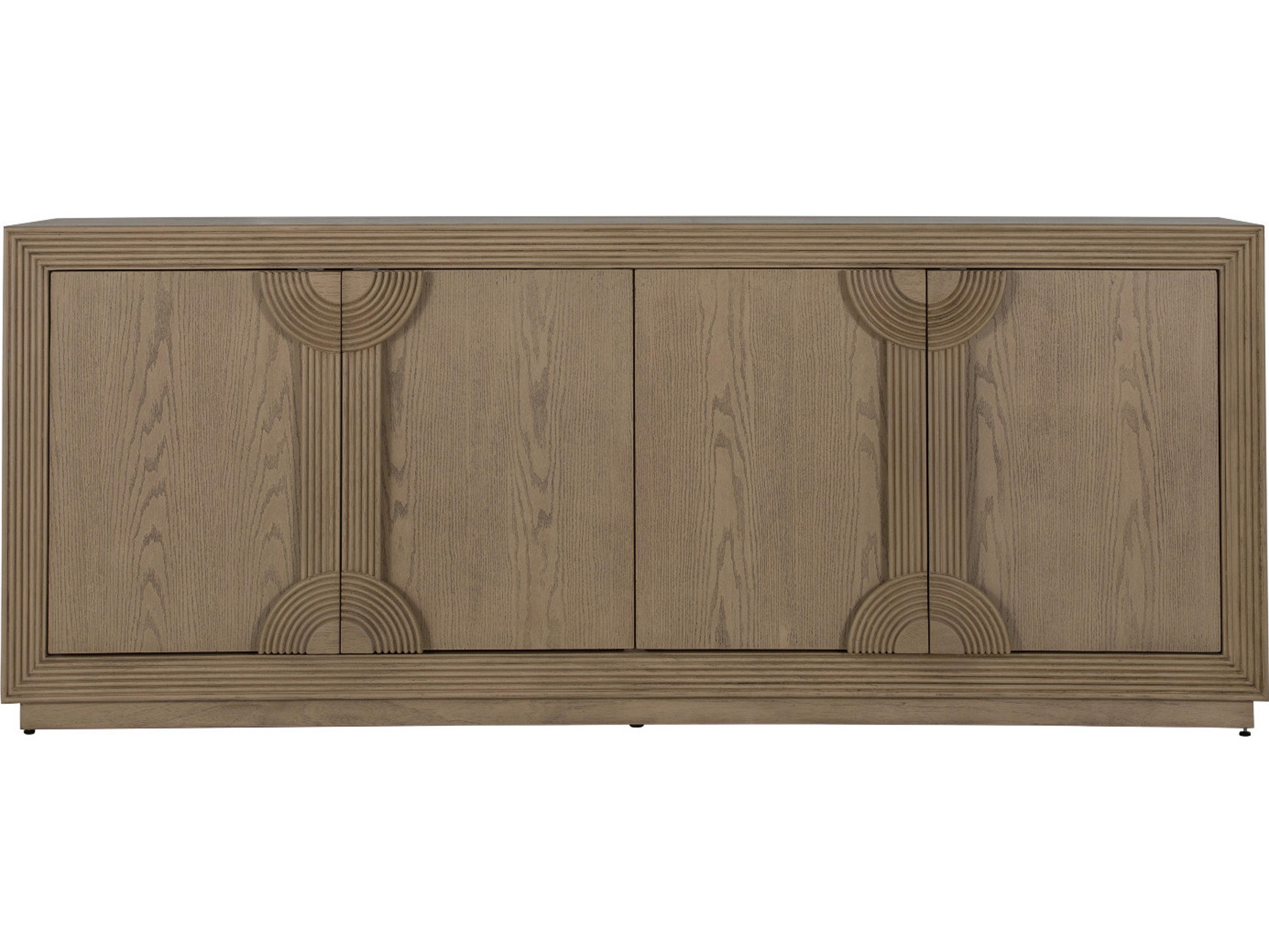 Gabby Areo 86" Mindi Wood Cerused Natrual Sideboard