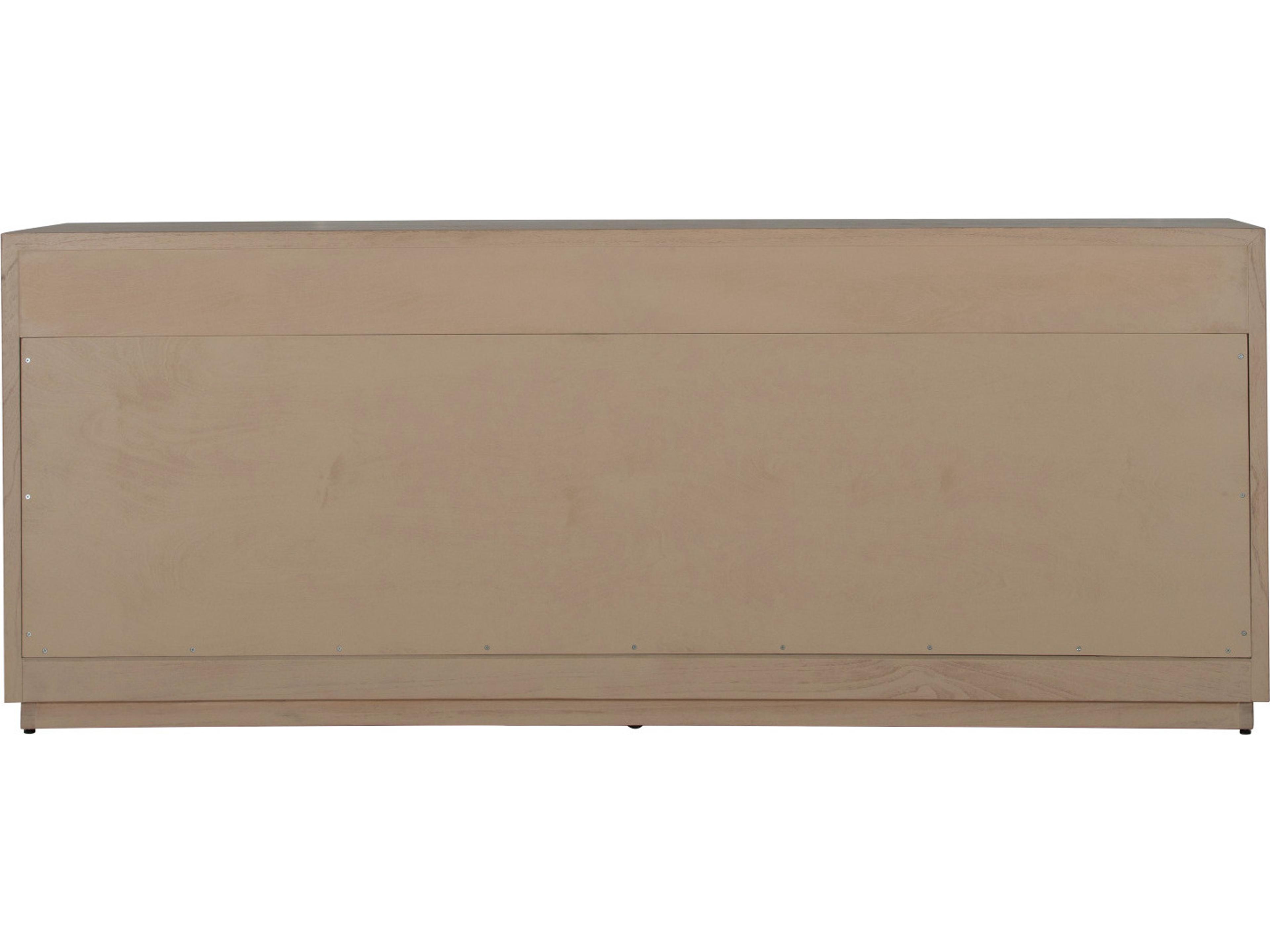 Gabby Areo 86" Mindi Wood Cerused Natrual Sideboard