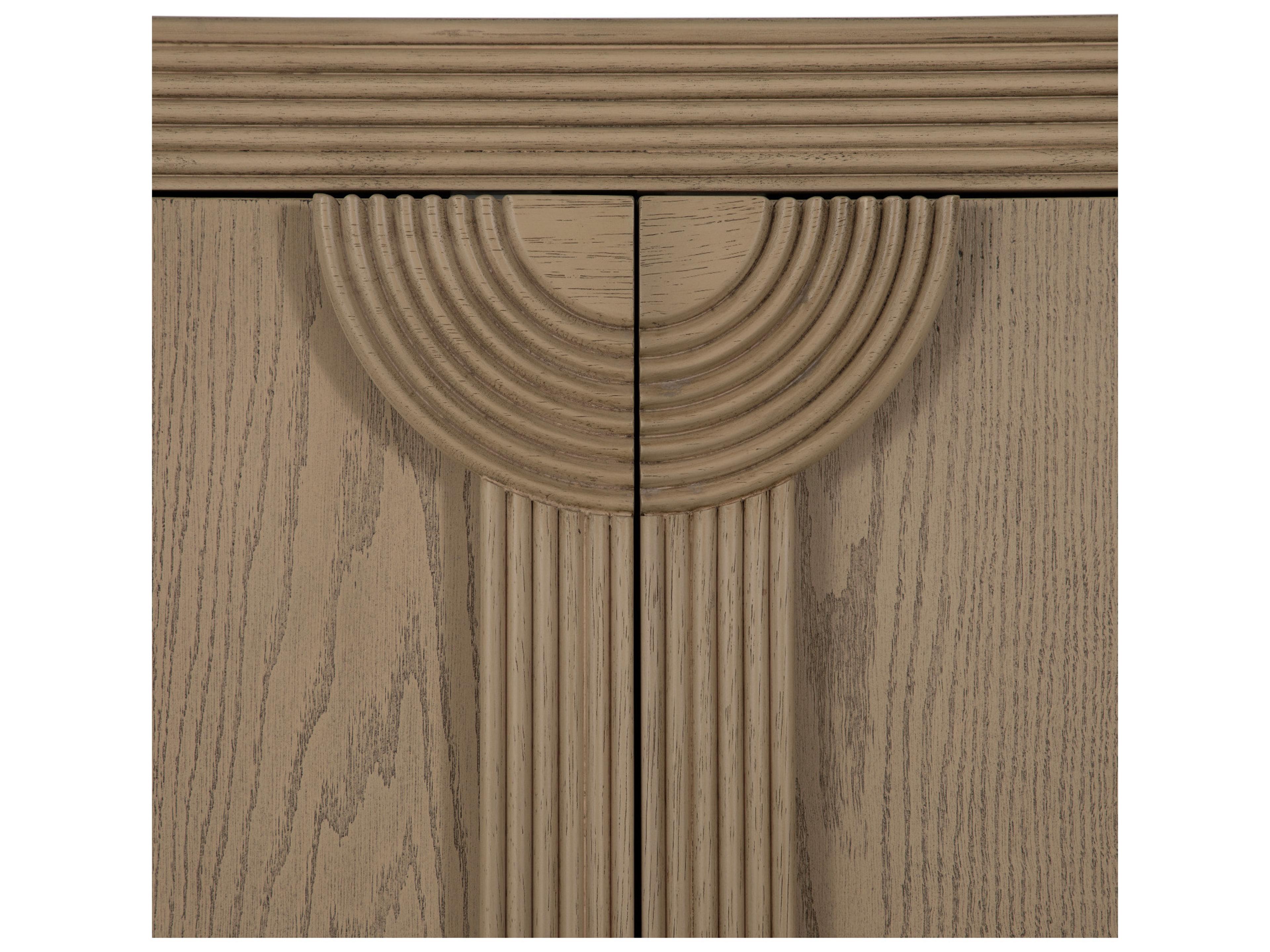 Gabby Areo 86" Mindi Wood Cerused Natrual Sideboard