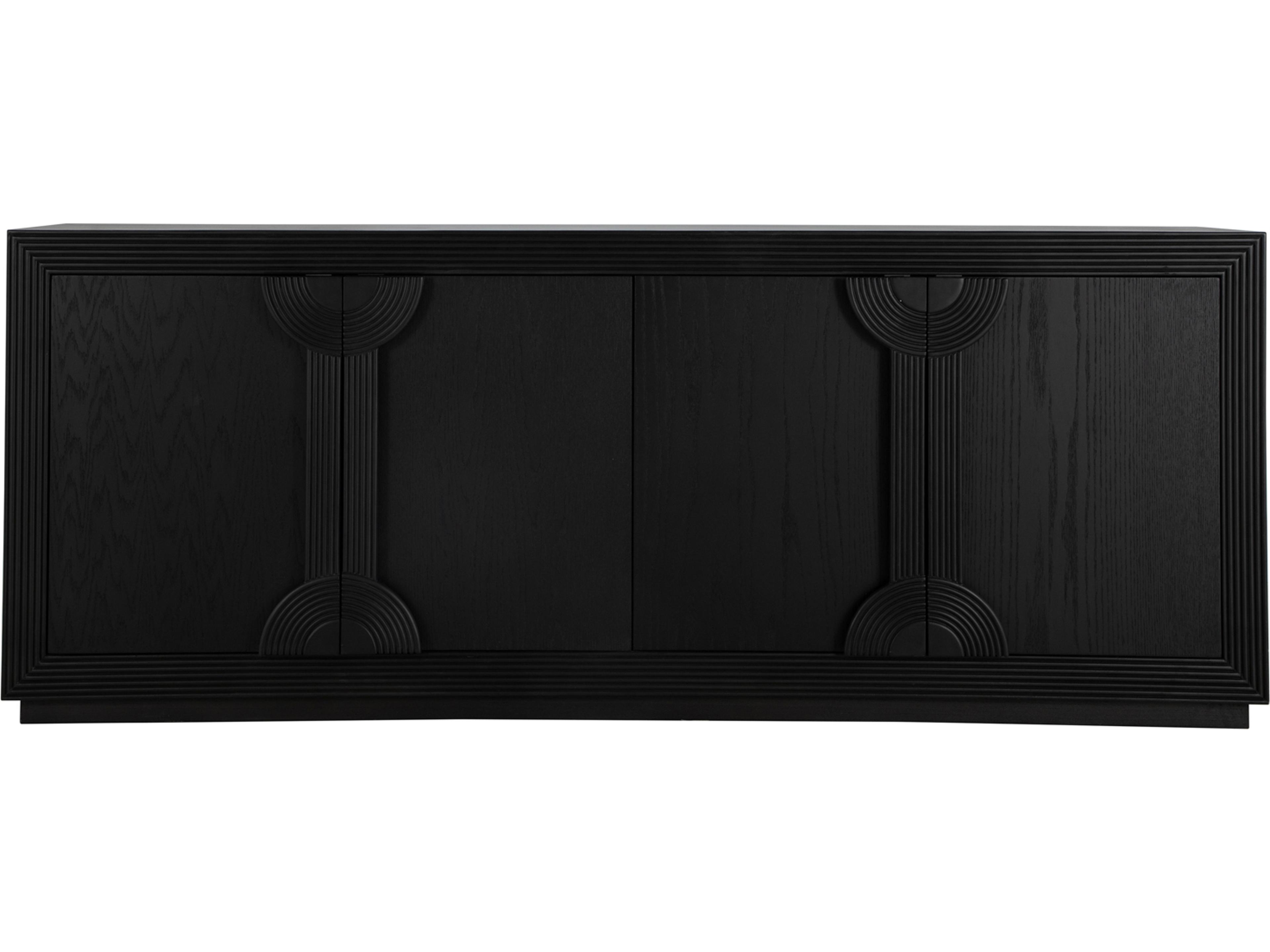 Gabby Areo 86" Oak Wood Brushed Black Sideboard