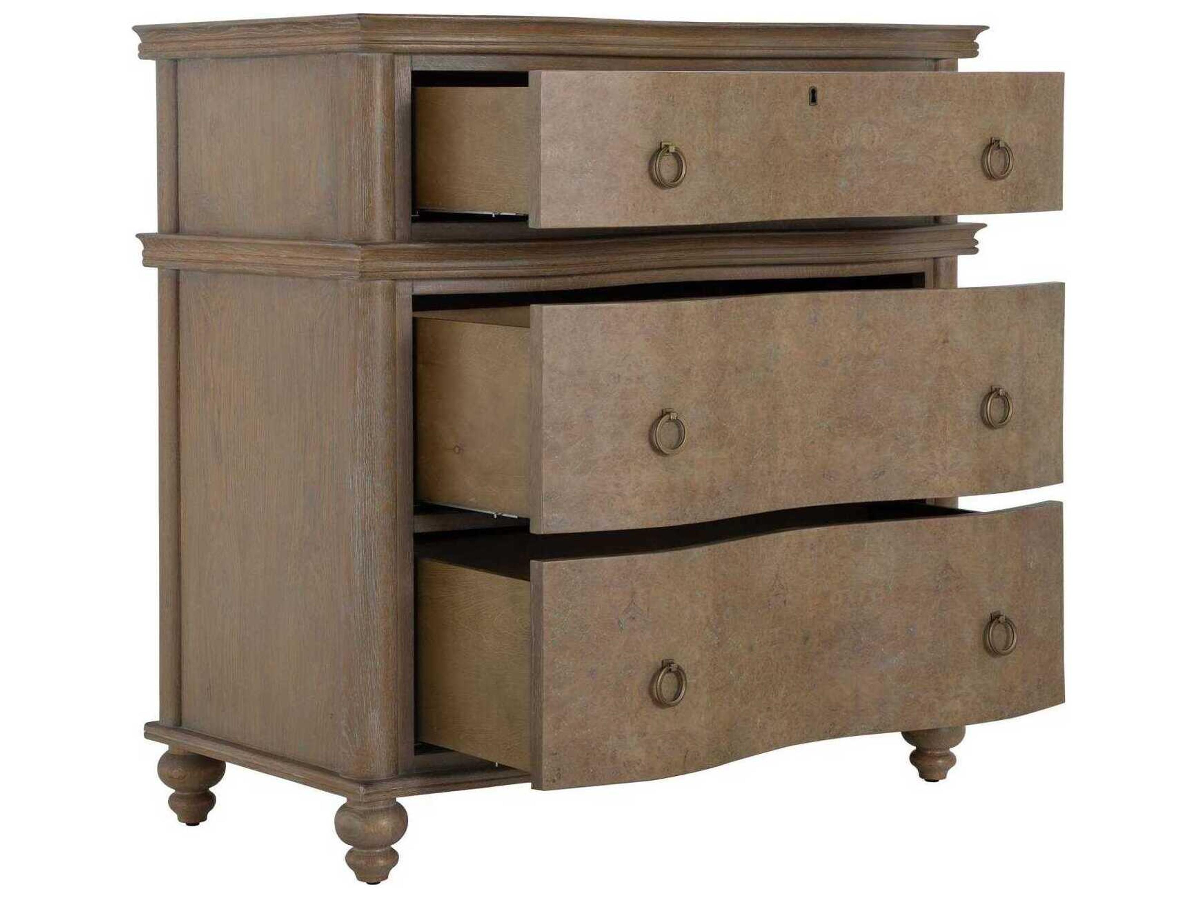 Gabby Baron Cerused Brown Oak Wood Accent Chest