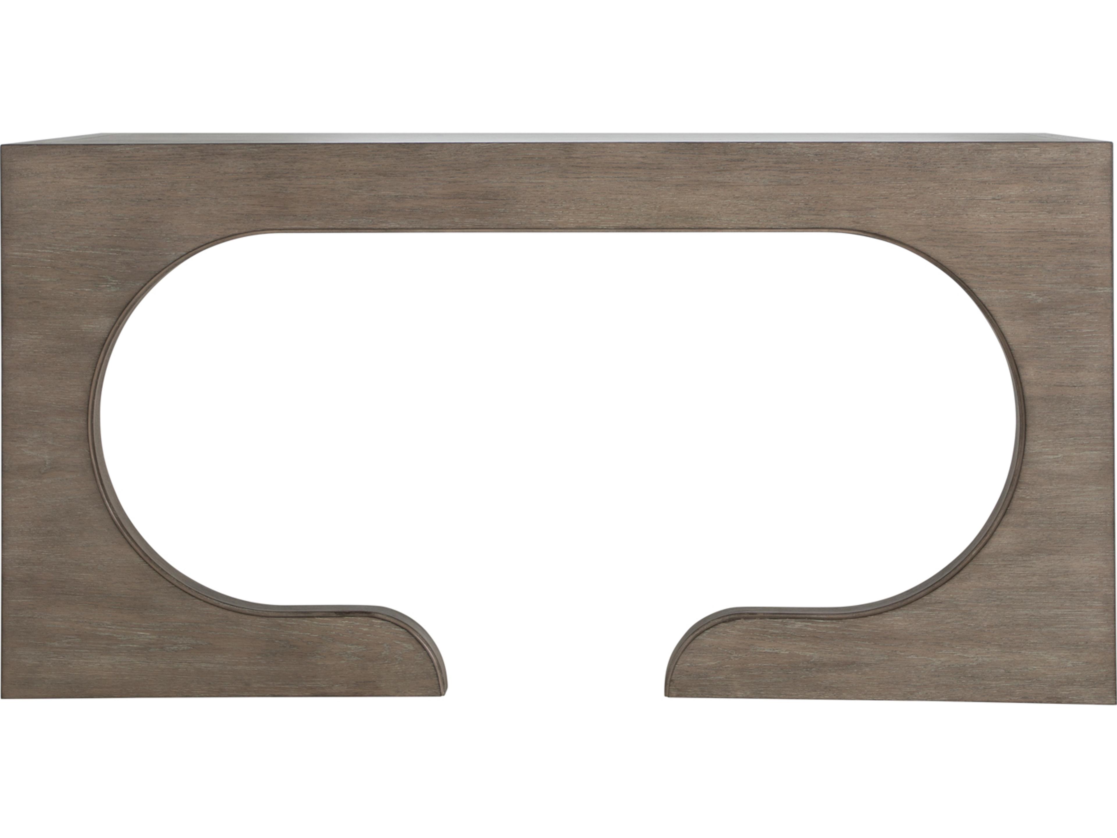 Gabby Carmen Brushed Grey Brown Oak Wood Writing Desk