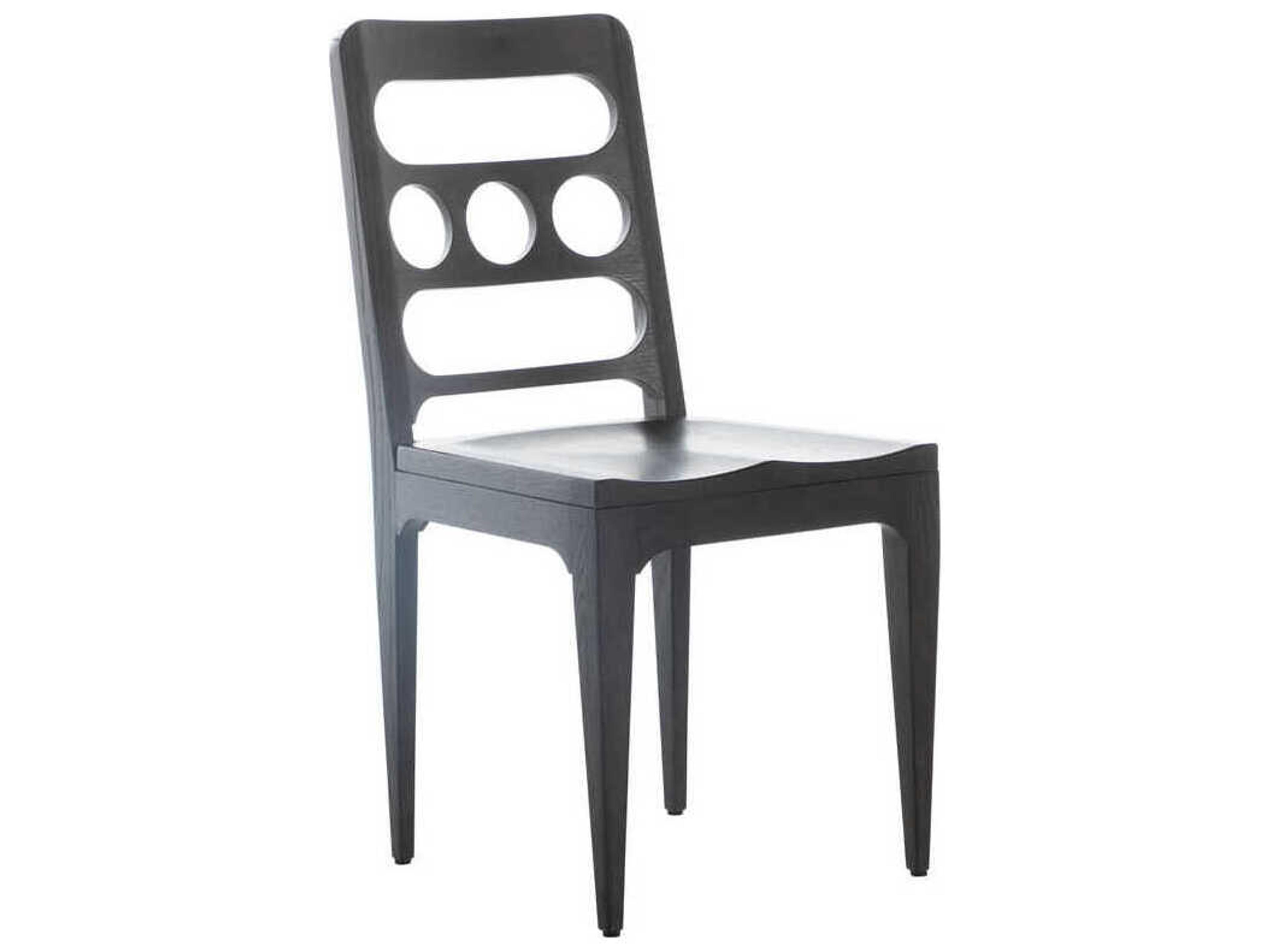 Ellison Oak Wood Black Side Dining Chair