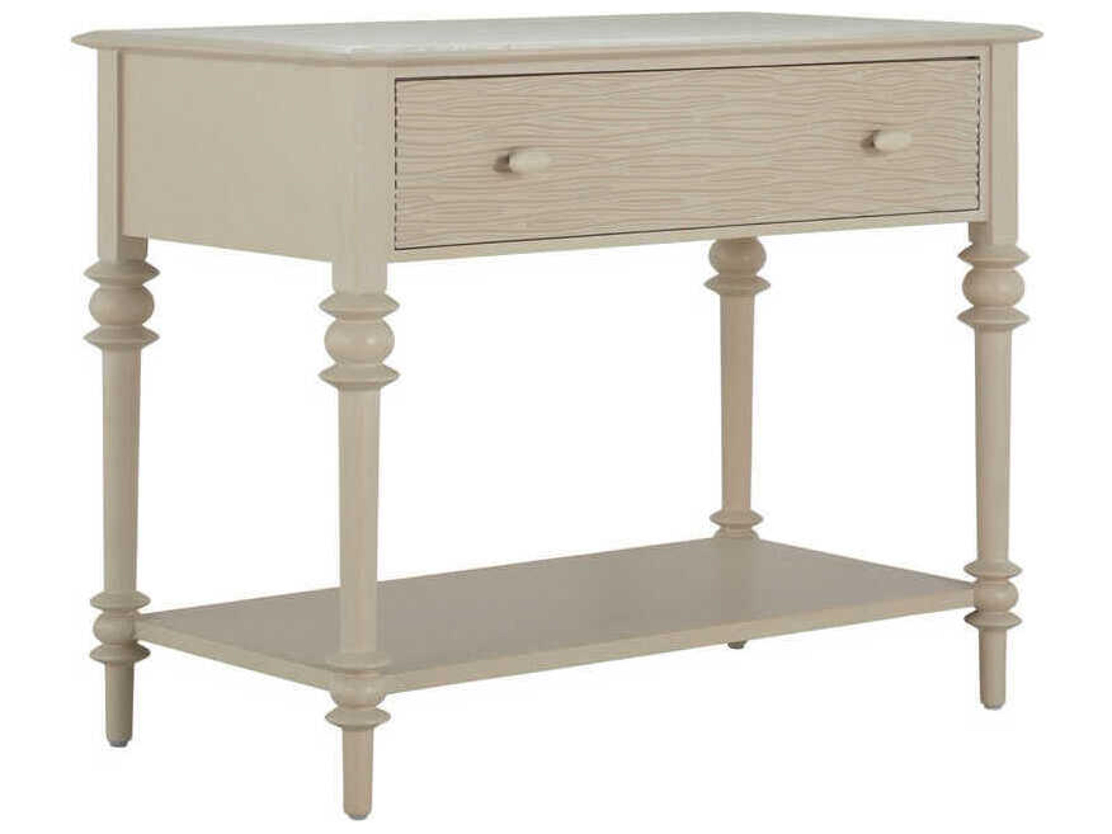 Gabby Anastasia 1-Drawer Ash Wood Nightstand