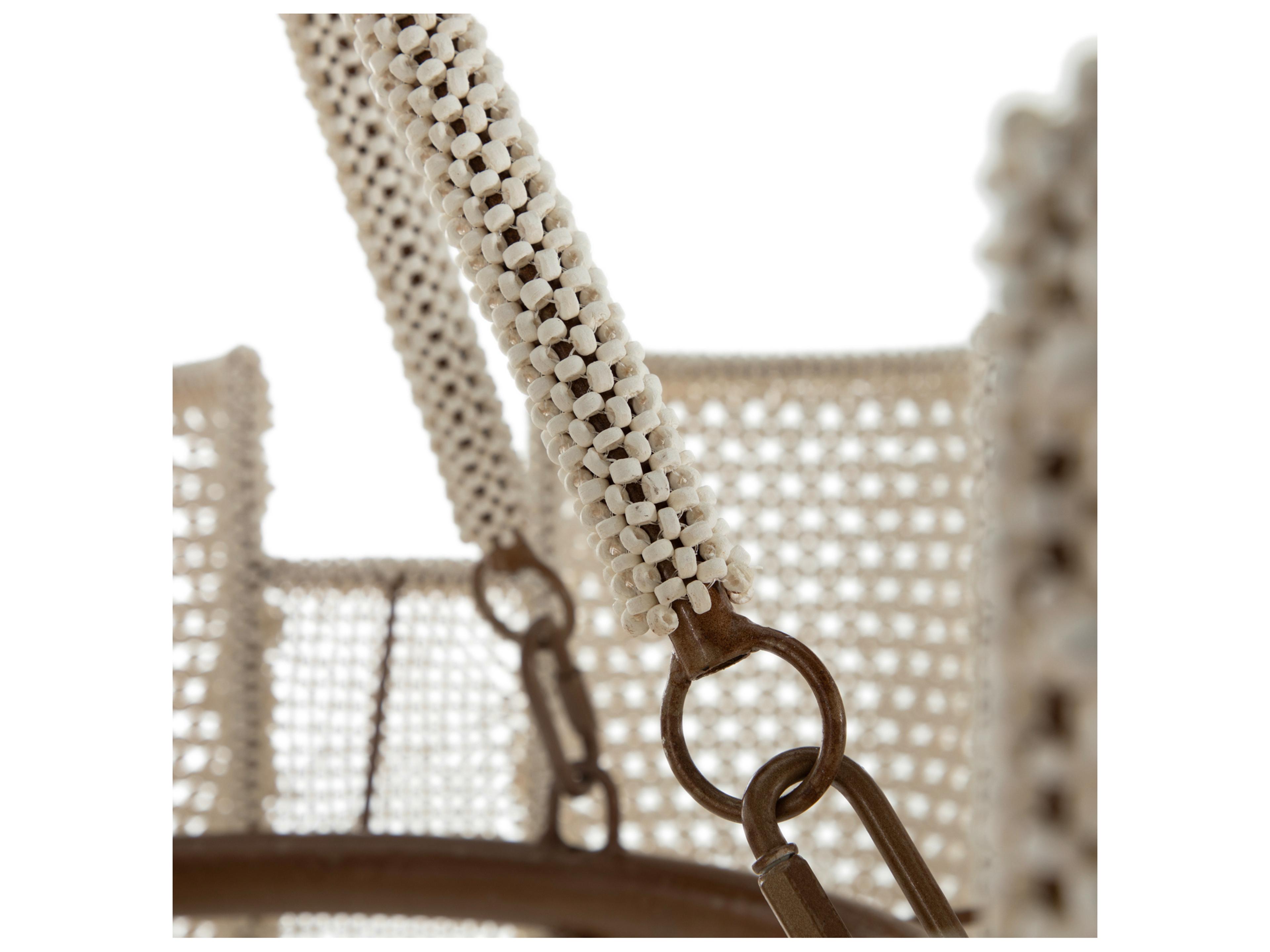 Gabby Teagan 7-Light Winter White Natural Ivory Tiered Pendant