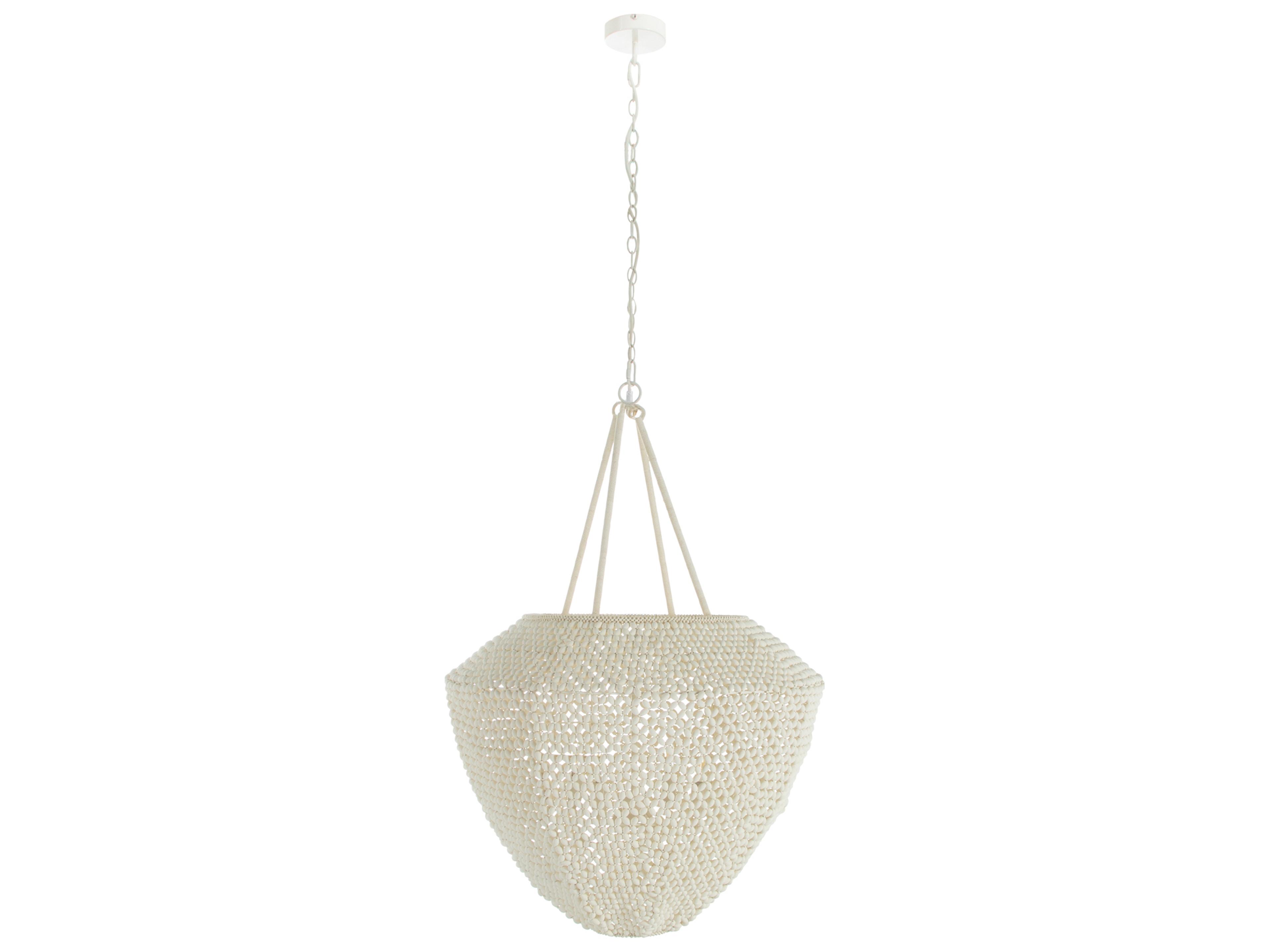 Gabby Rita 4-Light Winter White Natural Brown Pendant