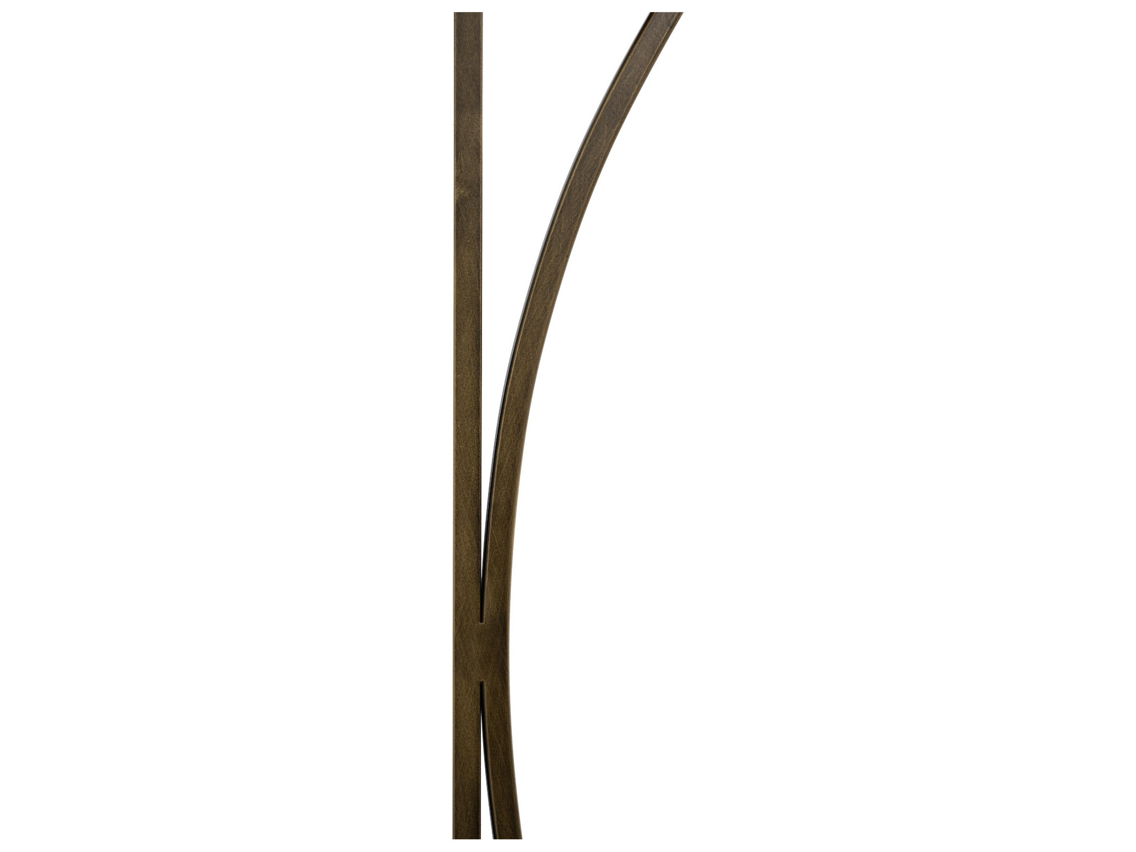 Gabby Amari Round Metal Brushed Brass Brown End Table