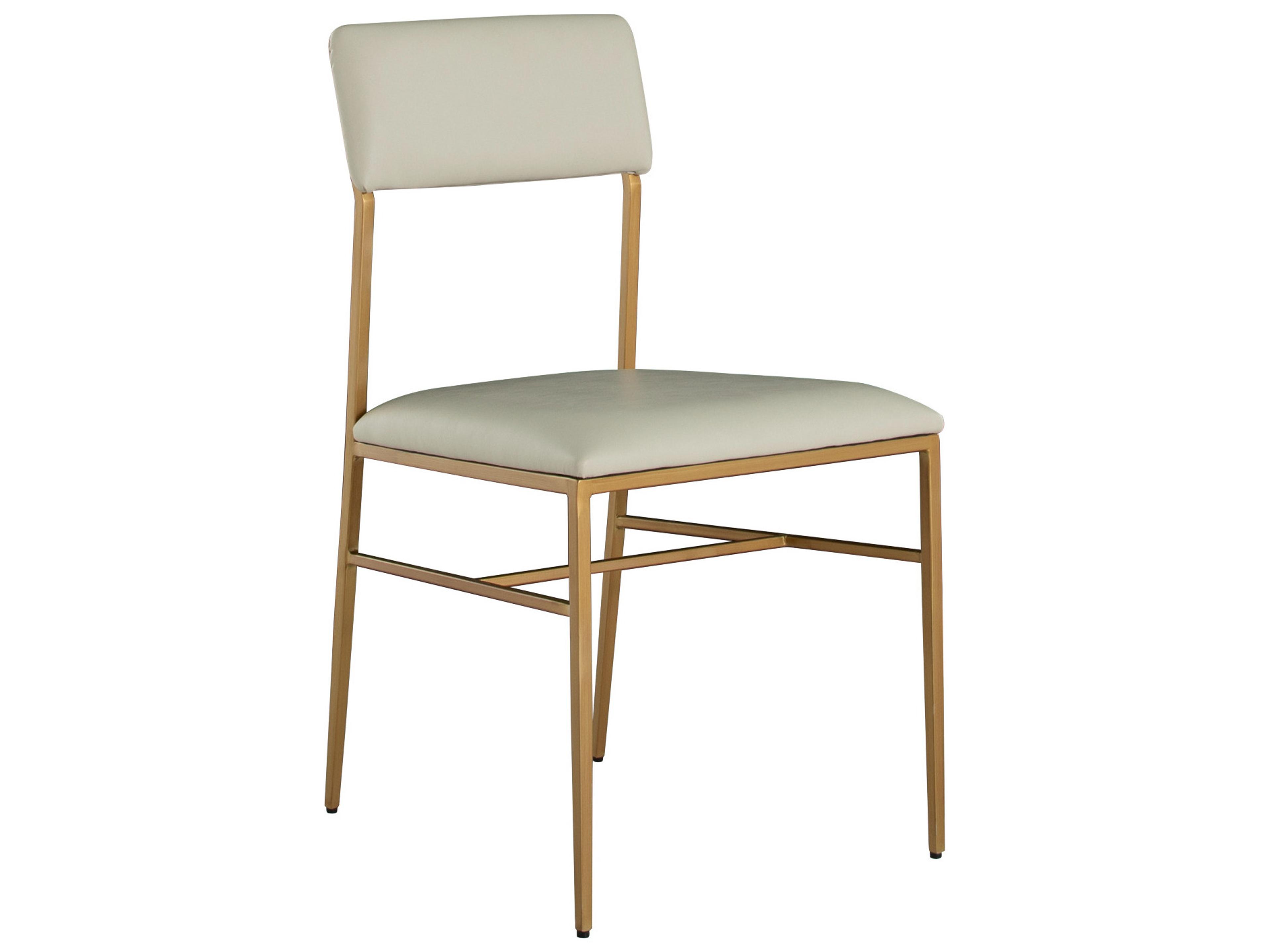 Taliyah White Upholstered Armless Dining Chair