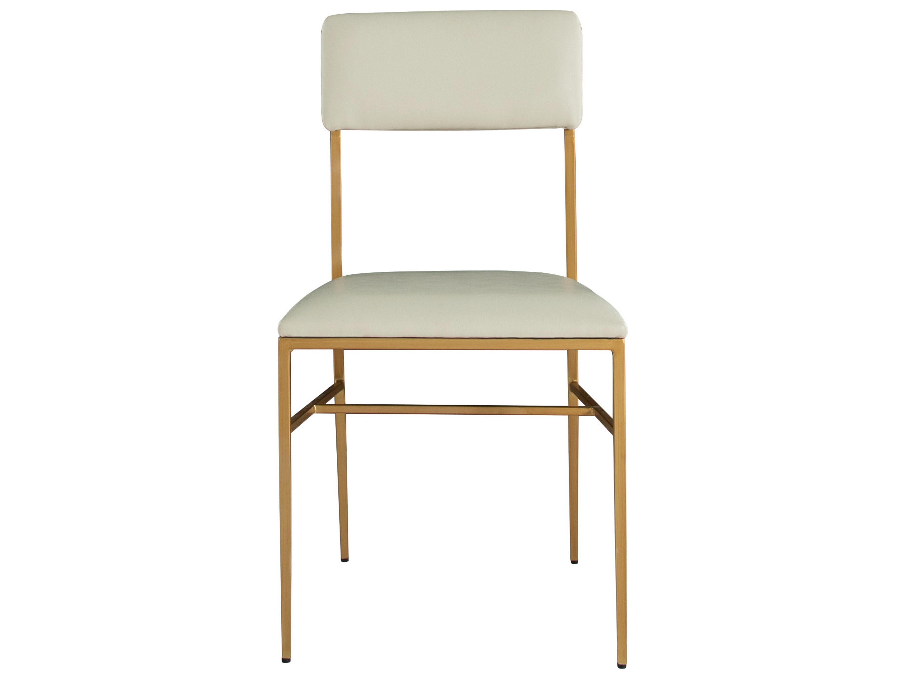 Gabby Taliyah White Upholstered Armless Dining Chair