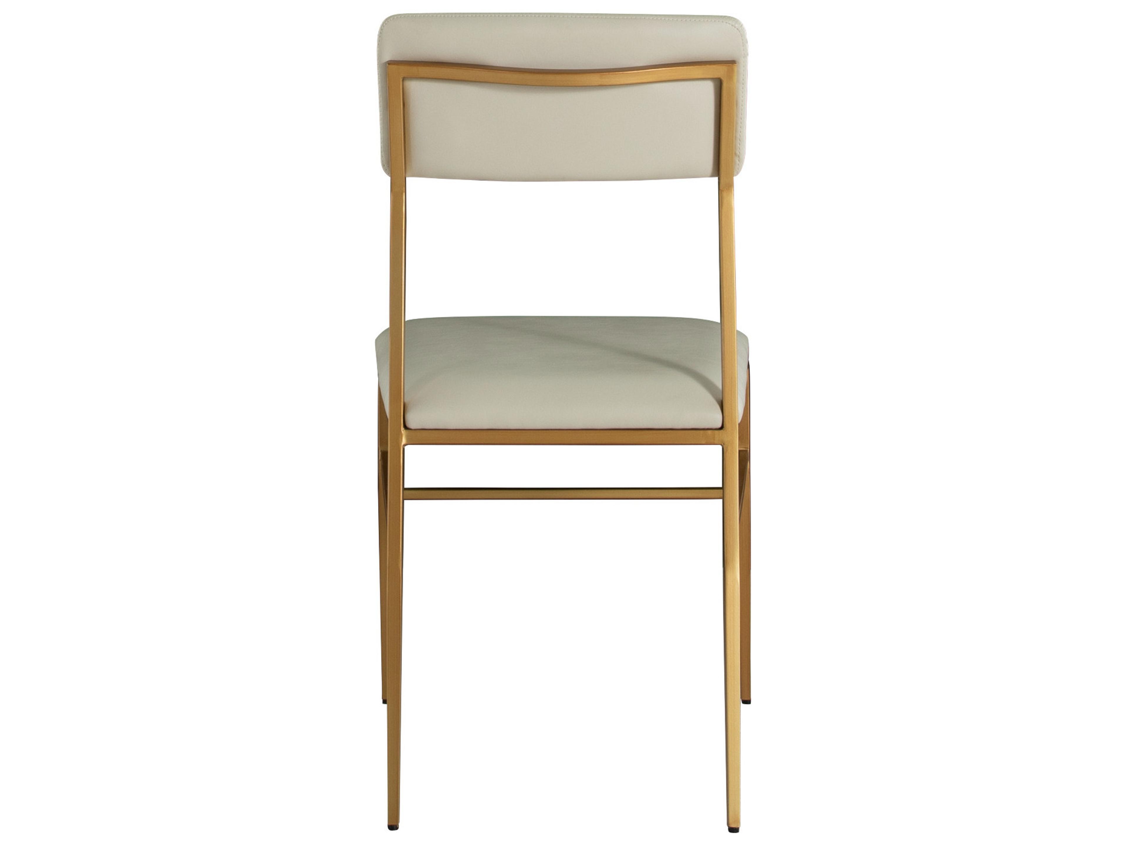 Gabby Taliyah White Upholstered Armless Dining Chair