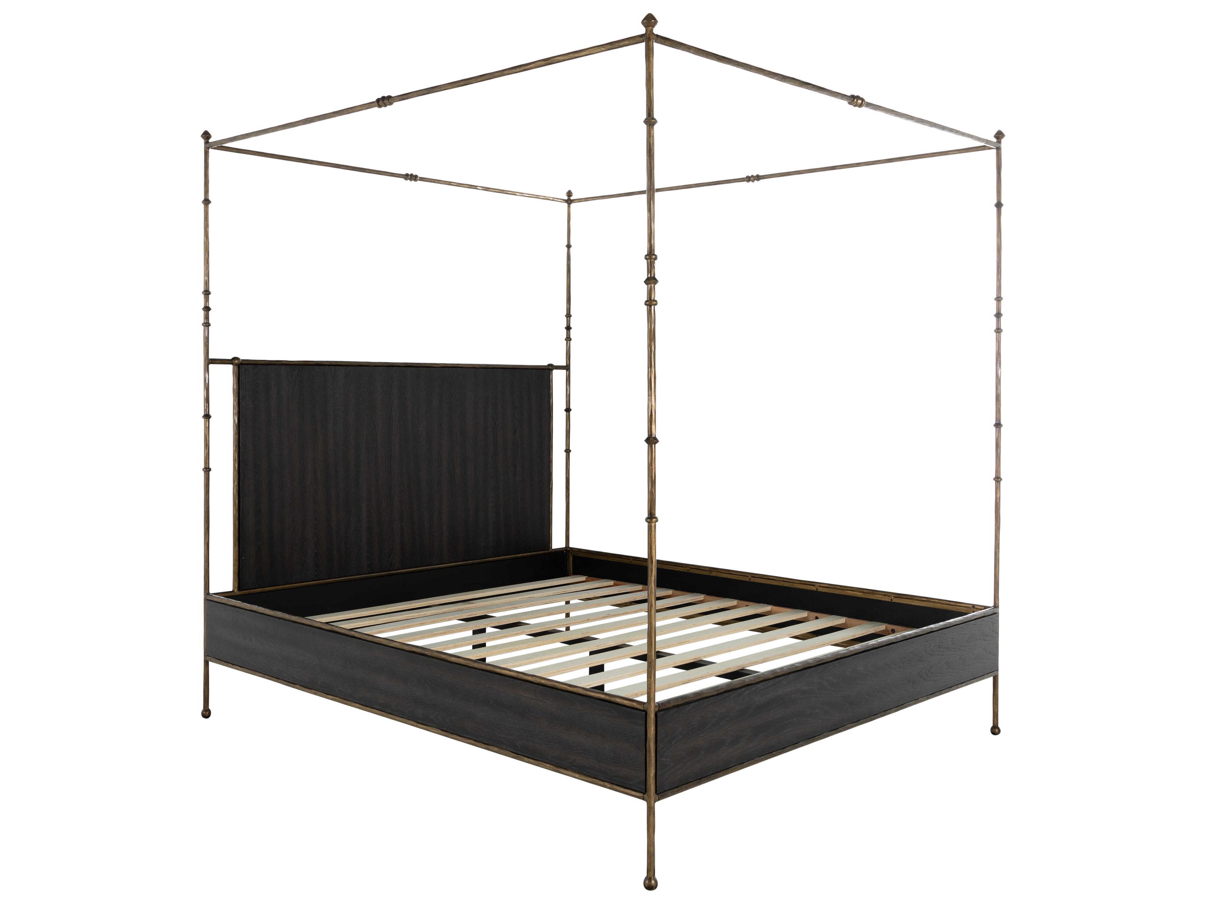 Gabby Reese Black Wood King Poster Bed