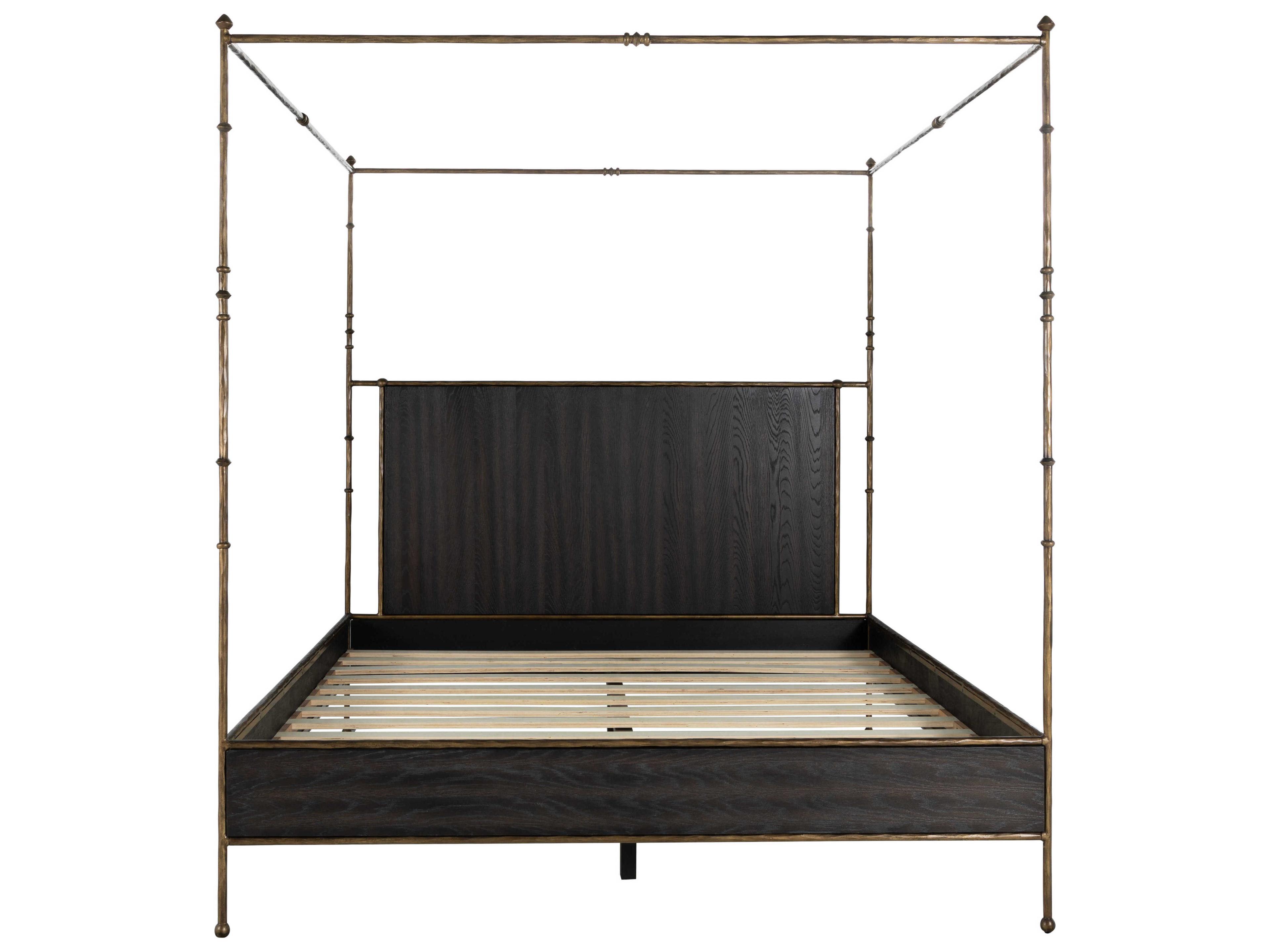 Gabby Reese Black Wood King Poster Bed