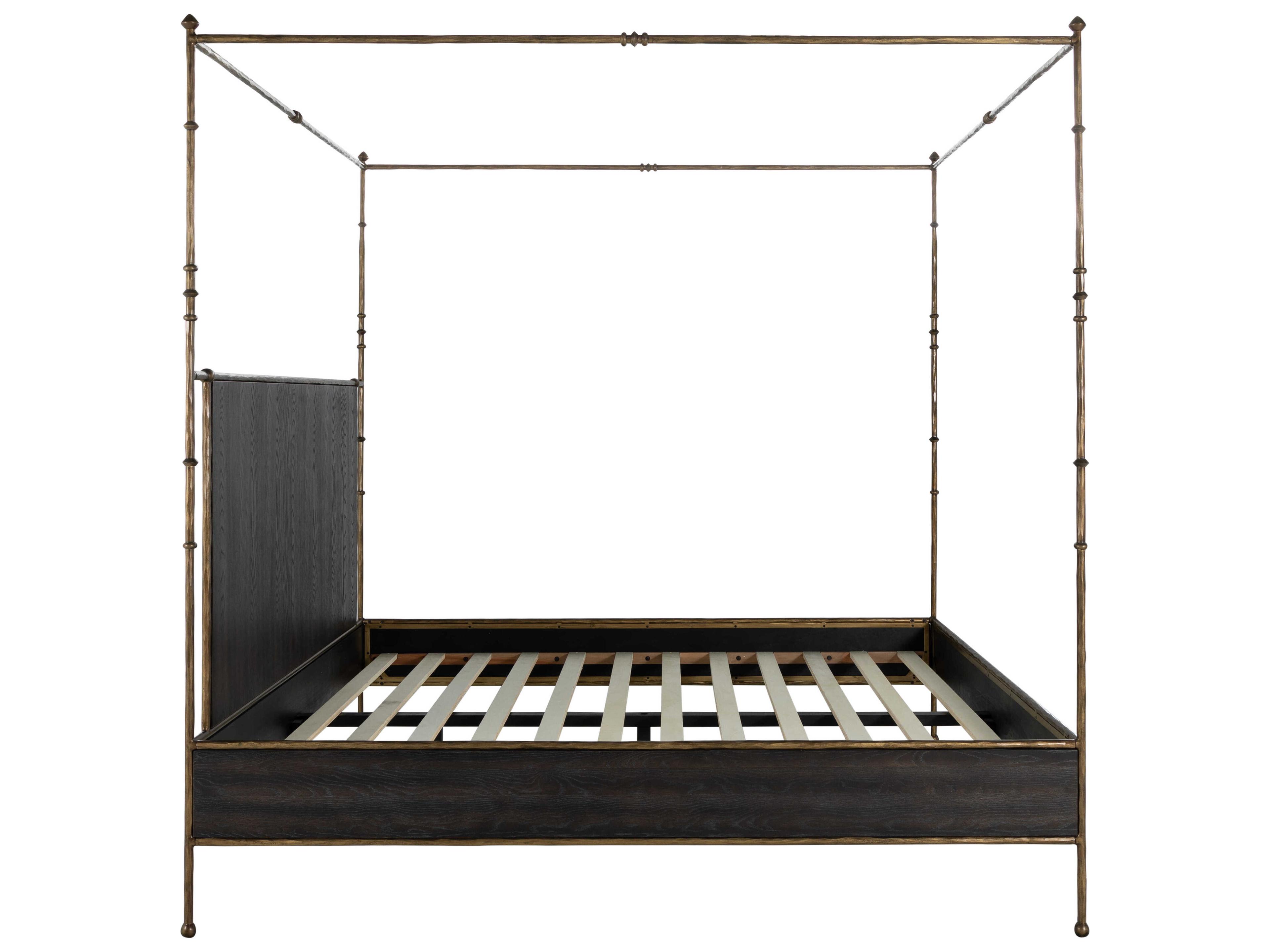 Gabby Reese Black Wood King Poster Bed