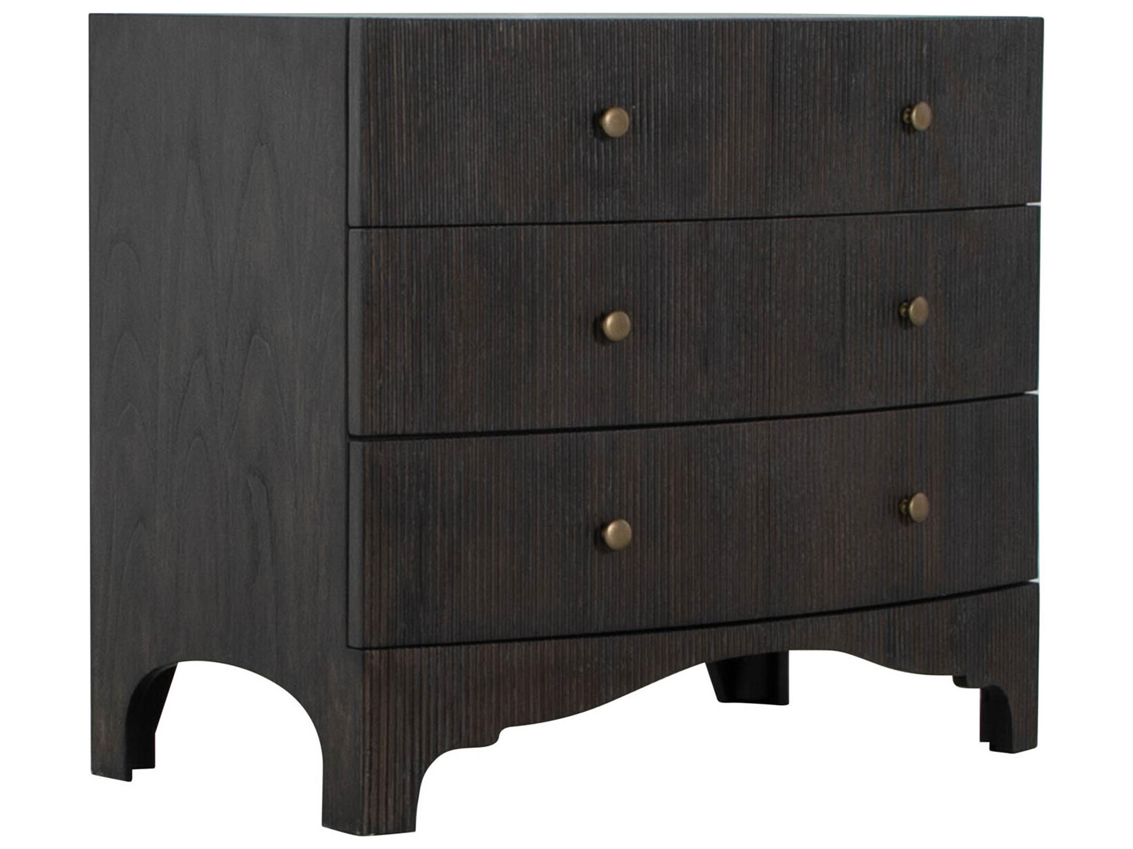 Princeton Cerused Forest Black Brushed Bronze Mindi Wood Accent Chest