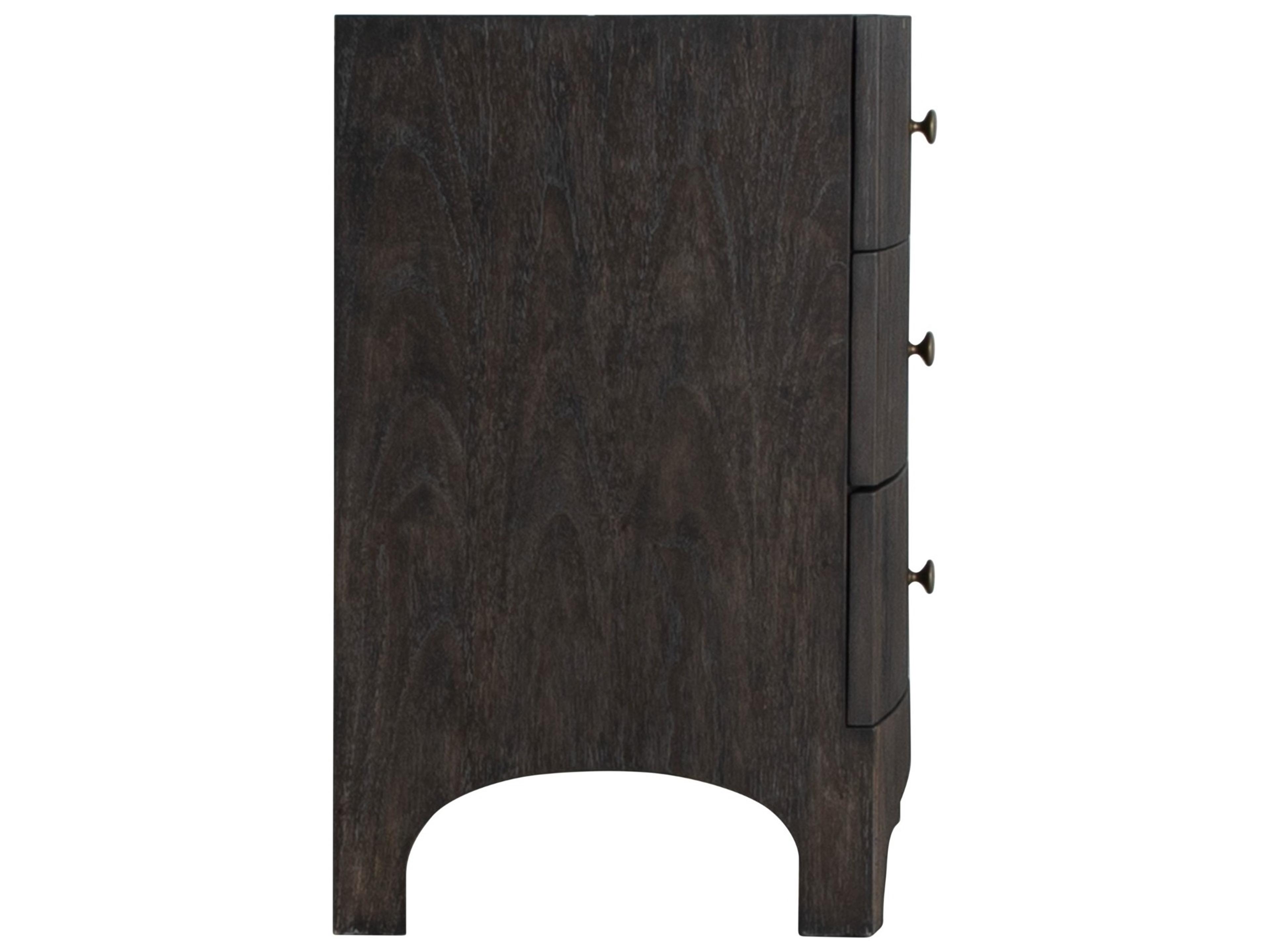 Gabby Princeton Cerused Forest Black Brushed Bronze Mindi Wood Accent Chest